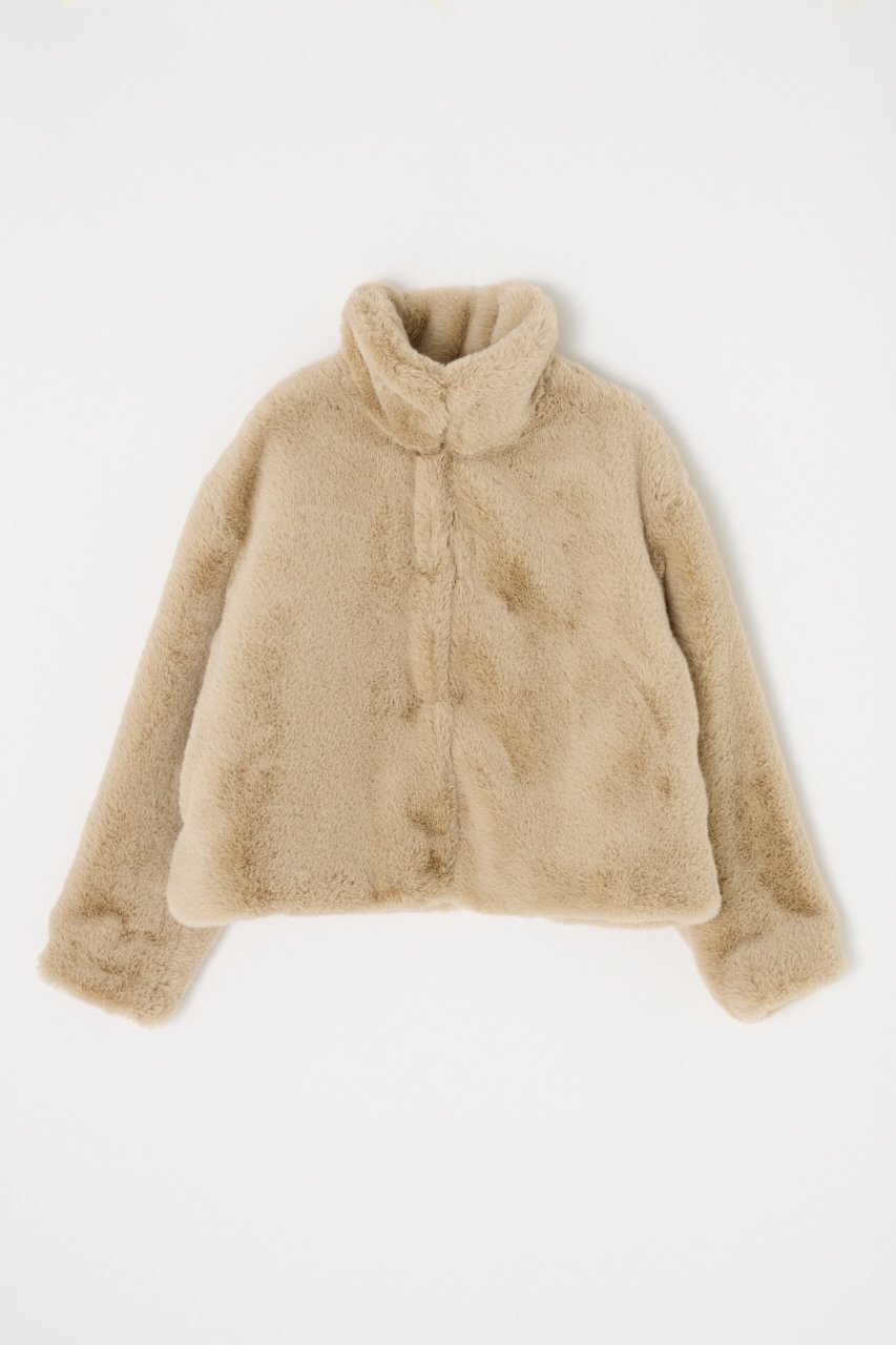moussy｜FAUX FUR スタンドカラージャケット | Rakuten Fashion(楽天