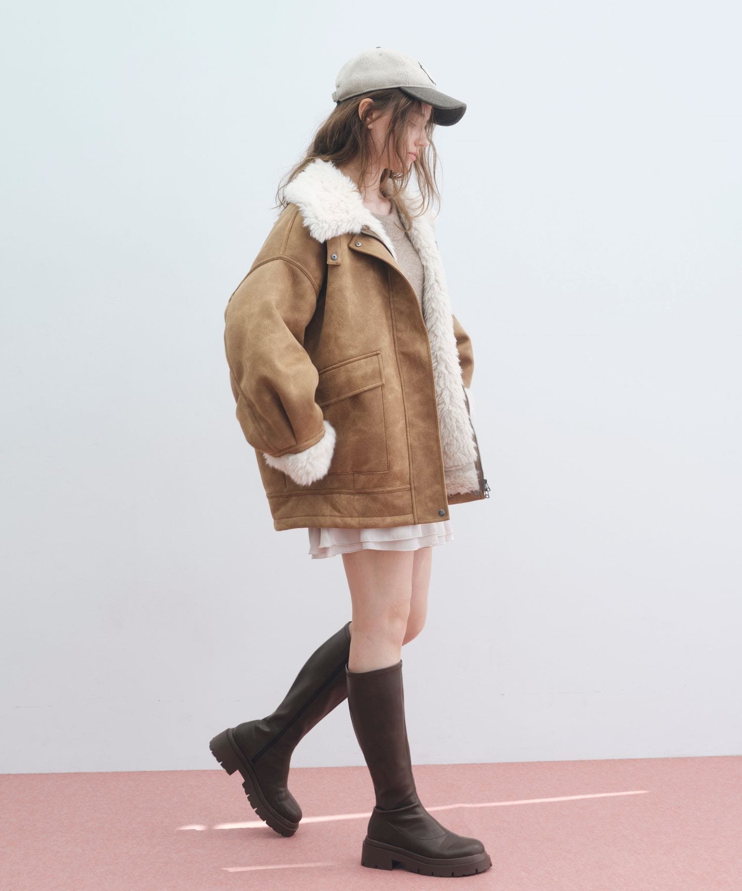 Heather｜【今季No.1!大注目の愛されアウター】ファーカラーBIG