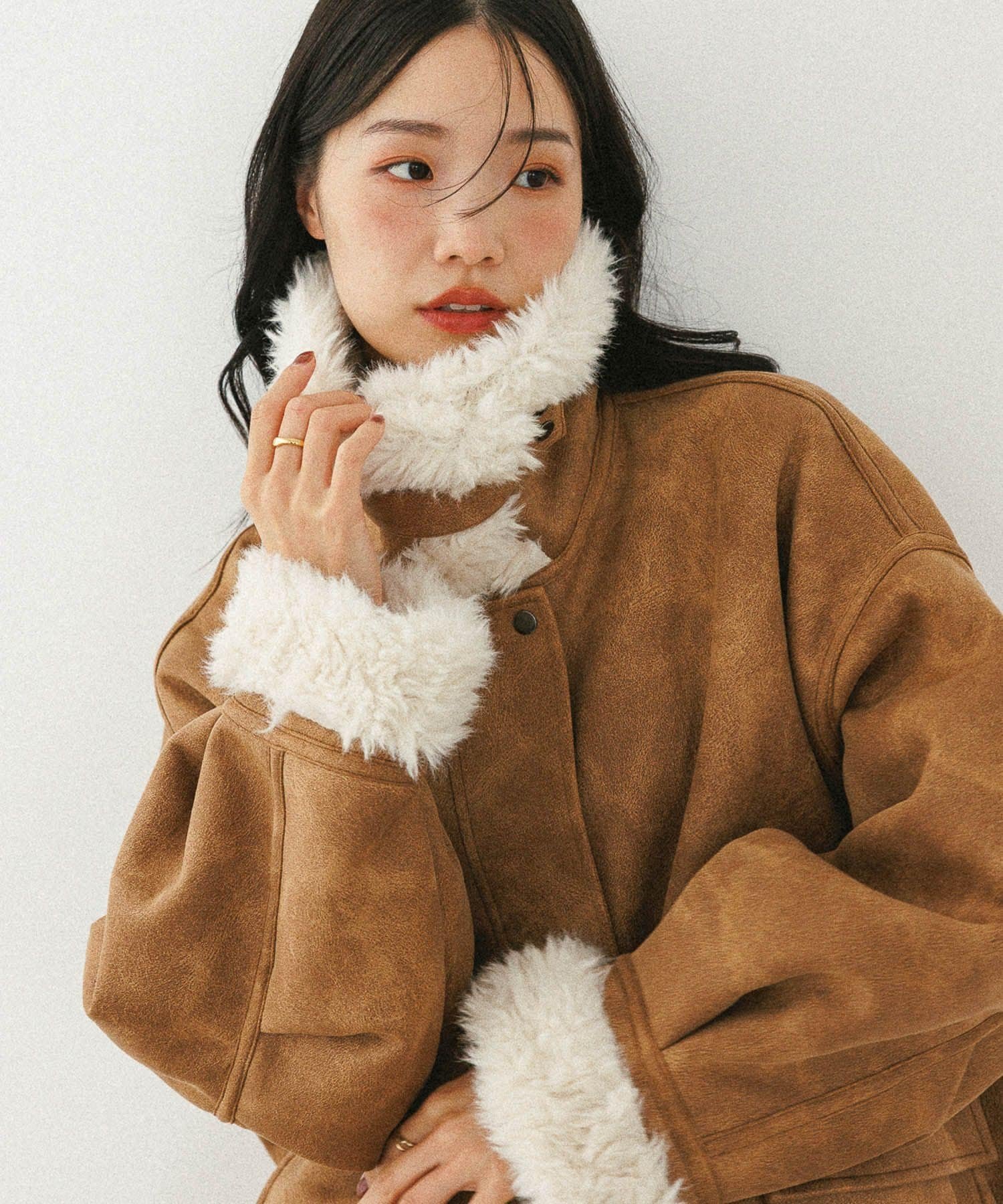 Heather｜【今季No.1!大注目の愛されアウター】ファーカラーBIG