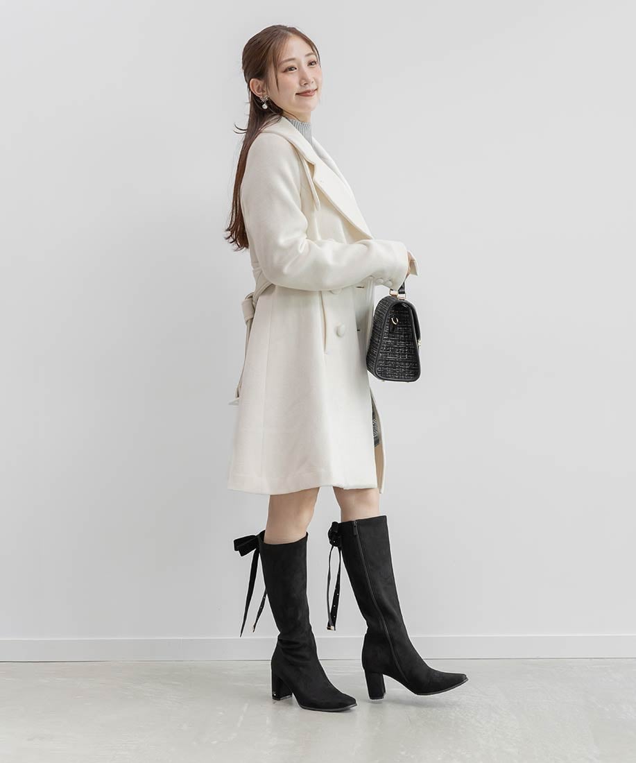 RANDA｜【Holiday Collection】晴雨兼用 2WAYビジューベロアリボン