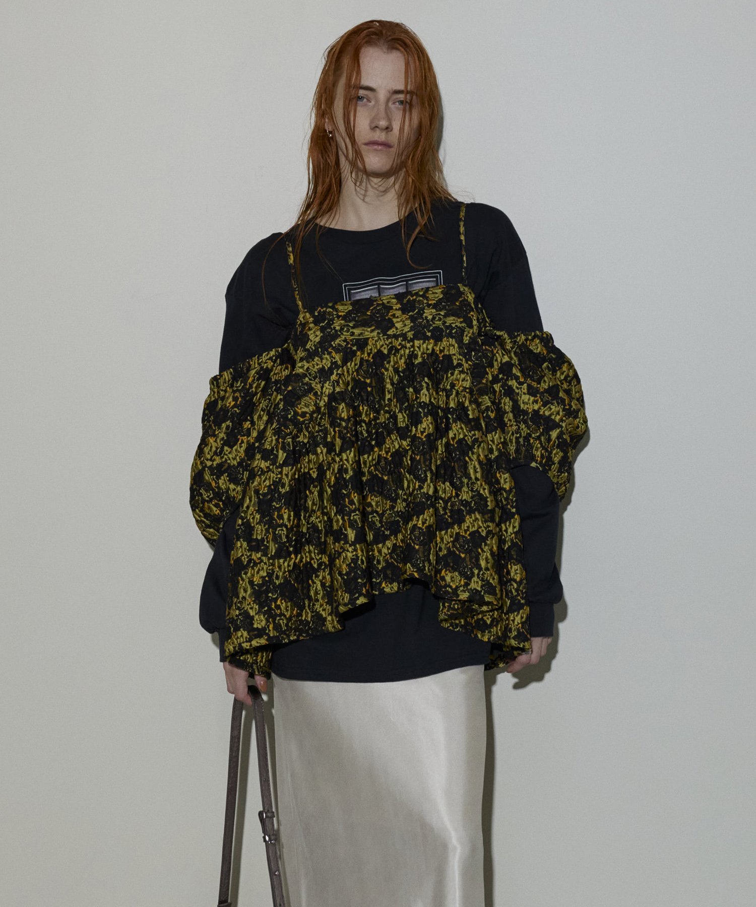 MAISON SPECIAL｜Jacquard 2way Puff Sleeves Tunic | Rakuten Fashion