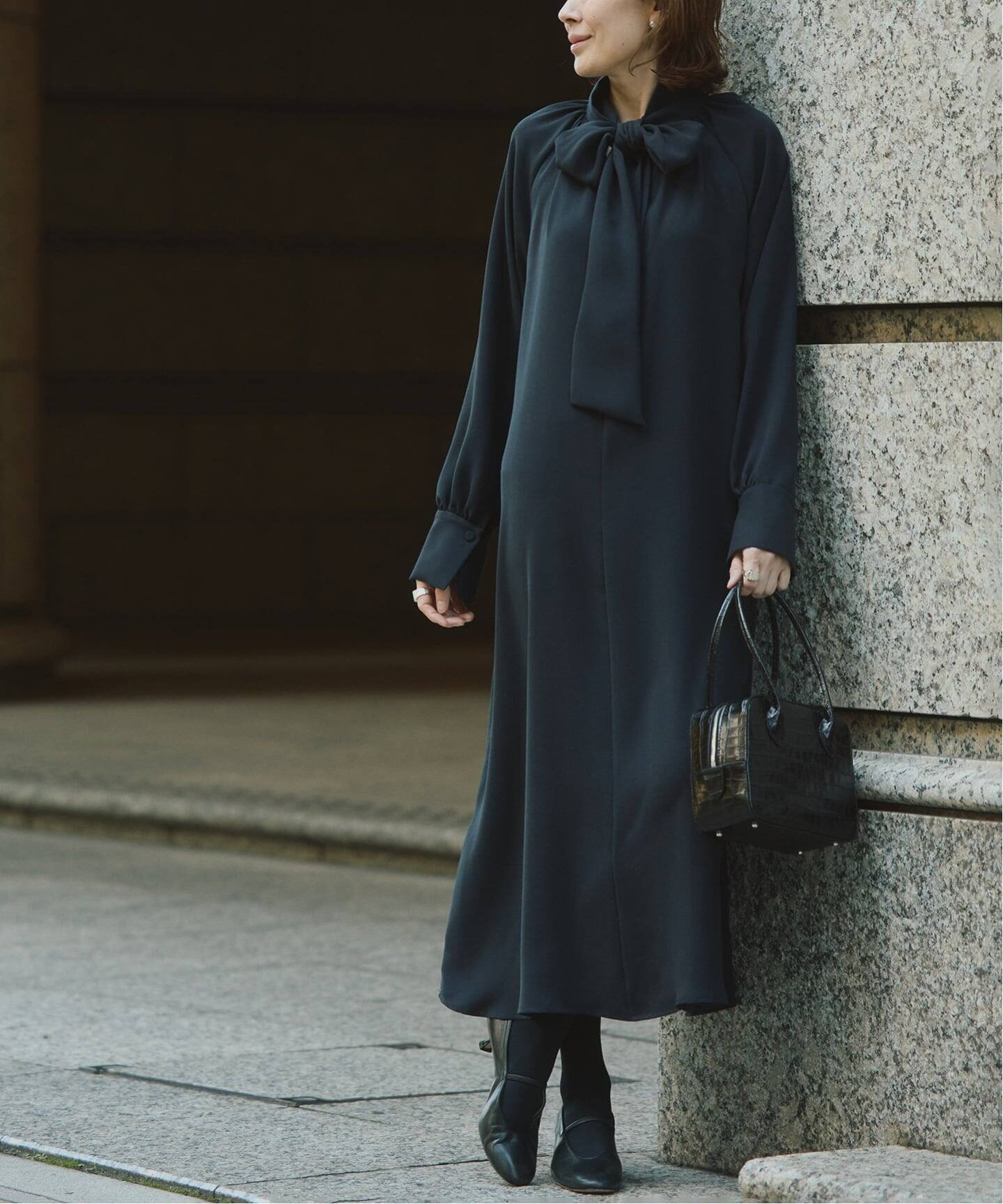 VERMEIL par iena｜《追加2予約》NEW 2WAY ボウタイワンピース