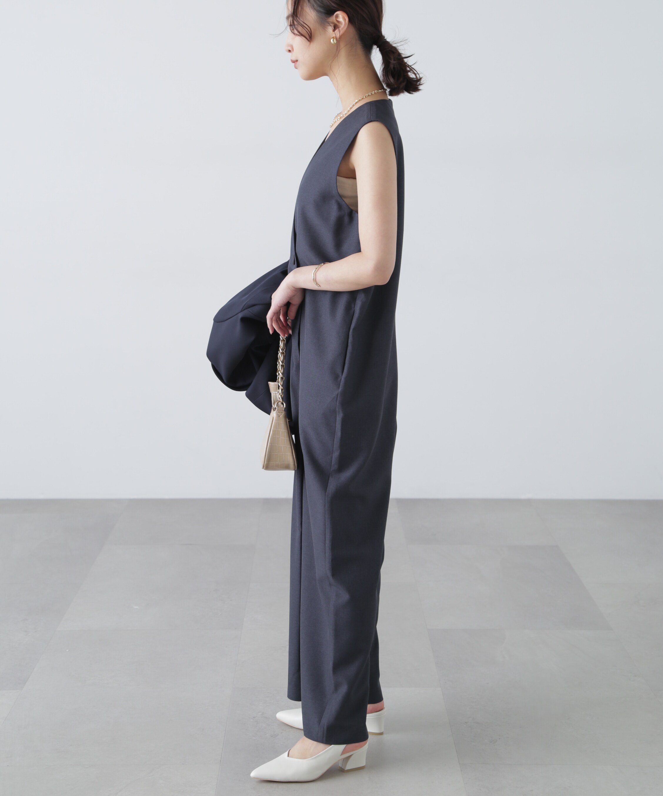 FREE'S MART｜[MFM]テックリネンオールインワン | Rakuten Fashion