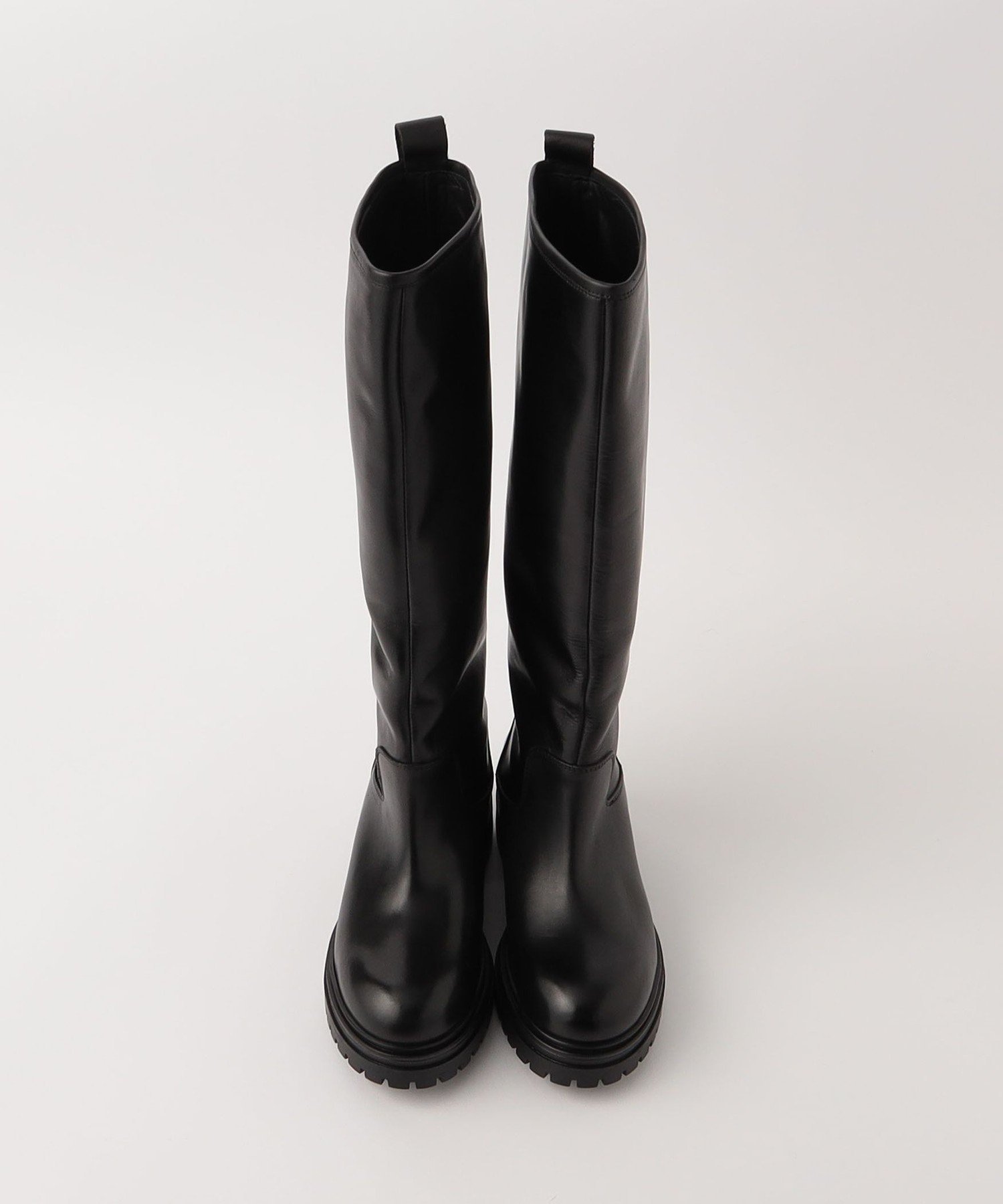 【極美品】UNITED ARROWS ロングブーツ　レザー　裏張り　Vibram CORSO ROMA 9＞レザー ロングブーツ