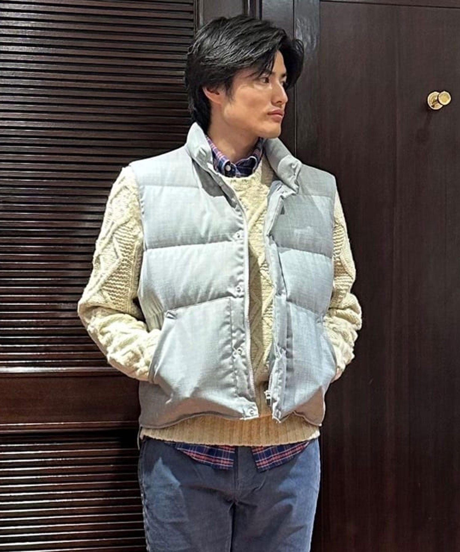 Brooks Brothers｜ウール/ポリエステル ダウンベスト | Rakuten