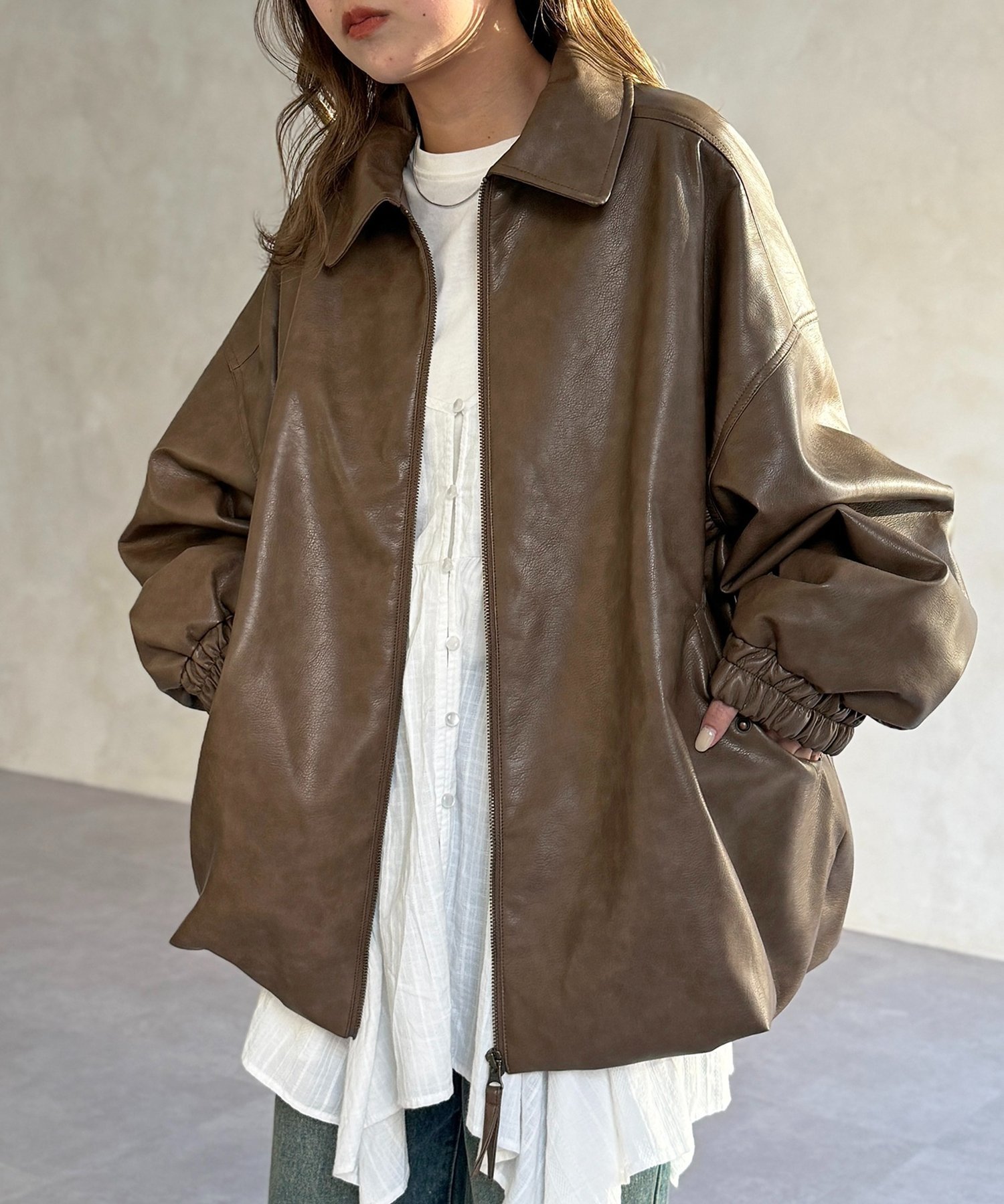 楽天市場】レザー（種類（コート・ジャケット）ブルゾン・ジャンパー