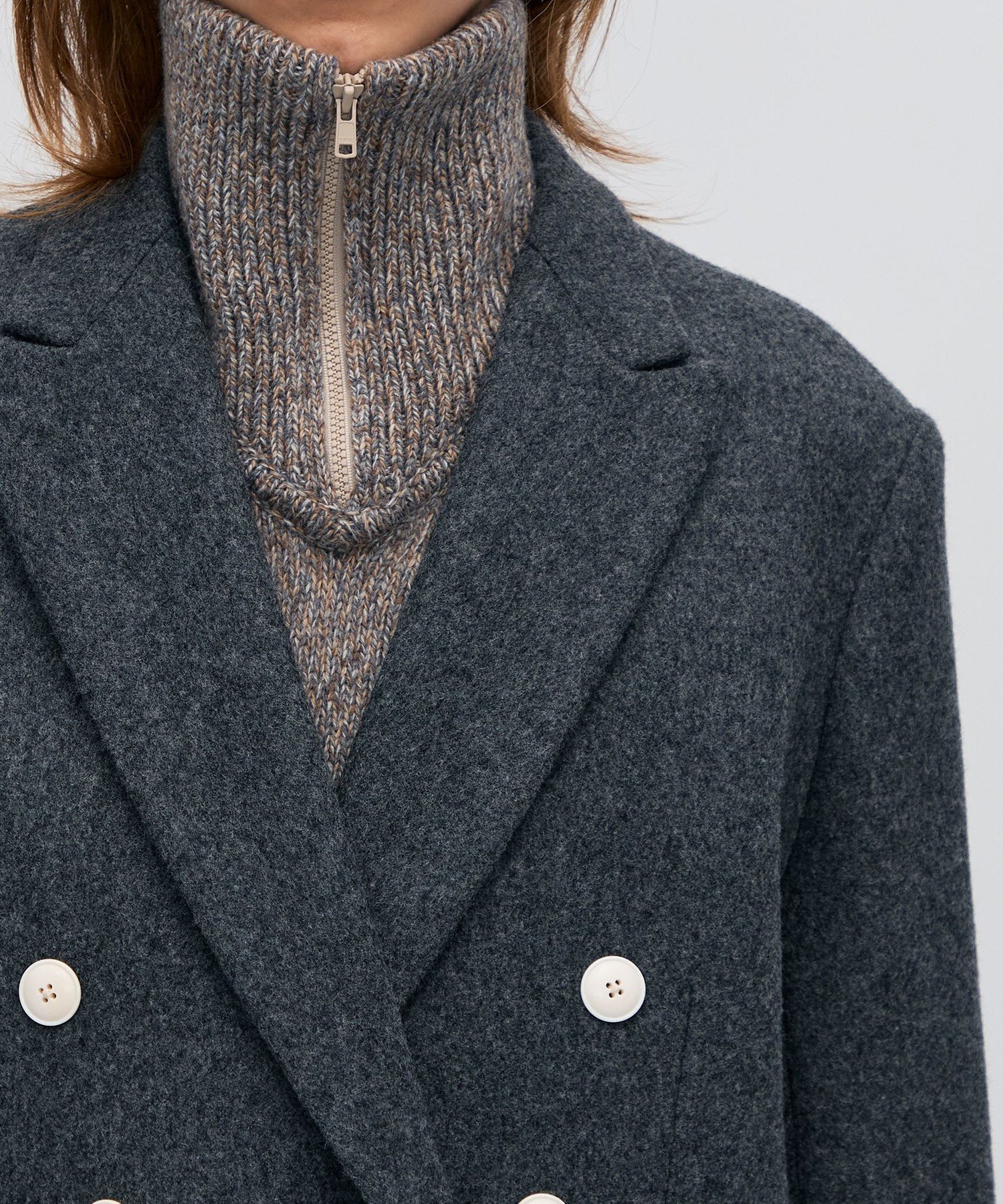 TOMORROWLAND｜ウールメルトン ジャケットコート | Rakuten Fashion