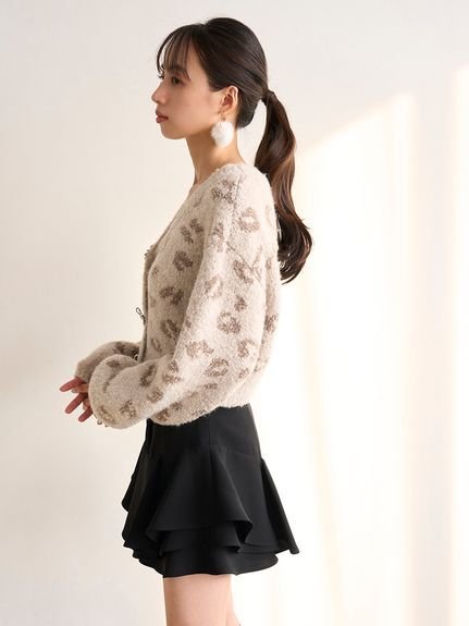 SNIDEL｜レイヤードフリルミニスカショーパン【SWFP255106追加生産分