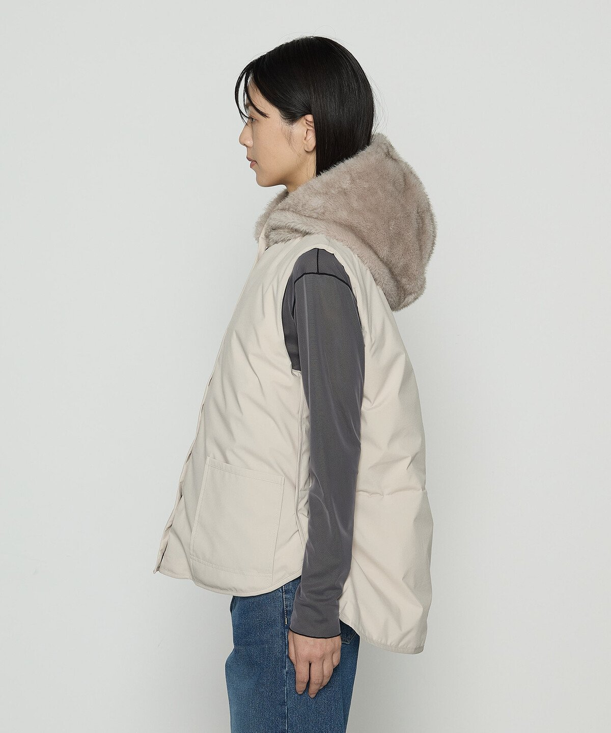 COMME CA｜フーデッド ダウンジレ | Rakuten Fashion(楽天ファッション