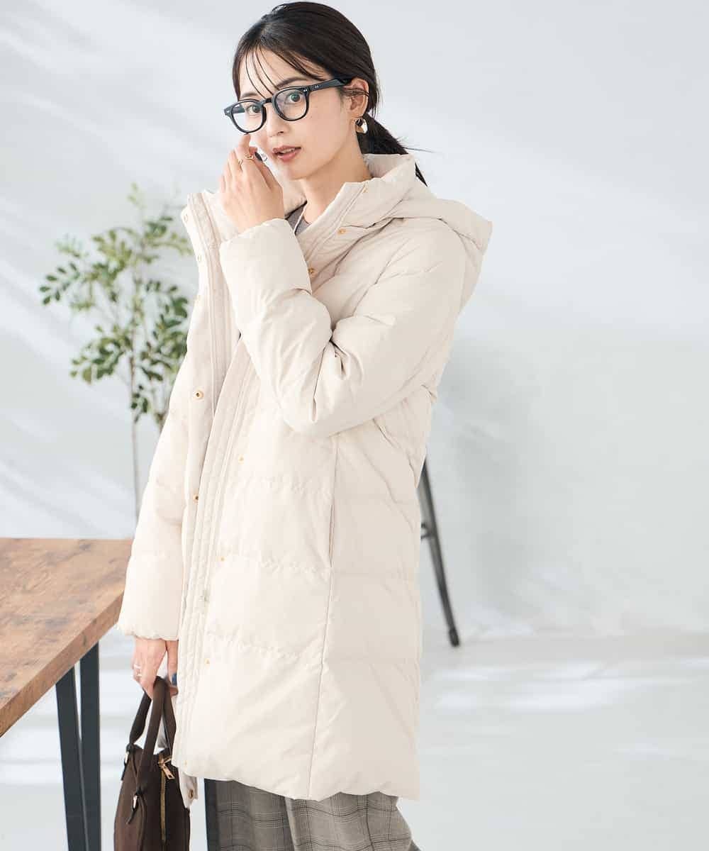 a.v.v｜フーデッドロングダウンコート | Rakuten Fashion(楽天