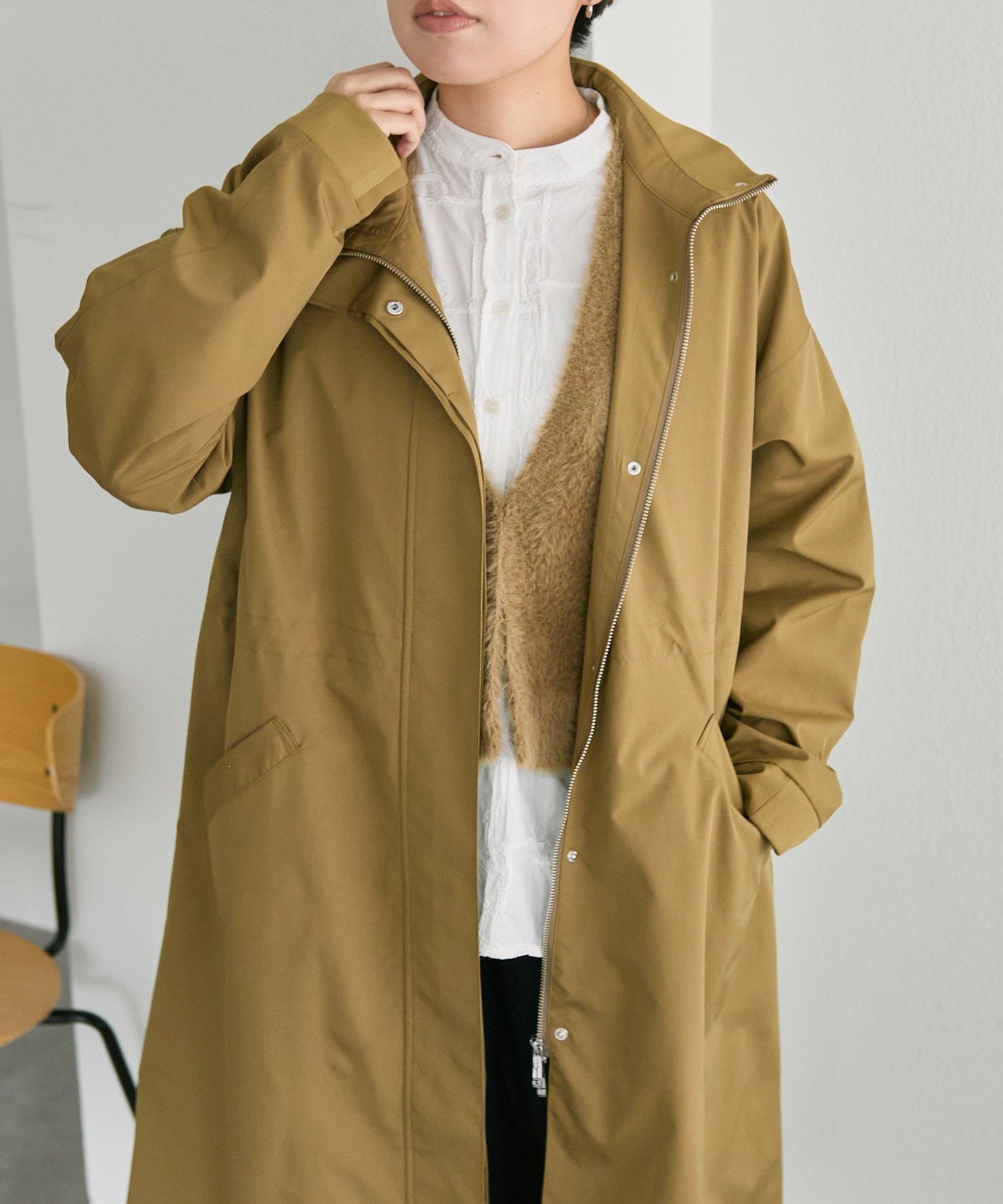 ear PAPILLONNER｜ベスト付き馬刺しゅうコート【SUM1 STYLE(スミ