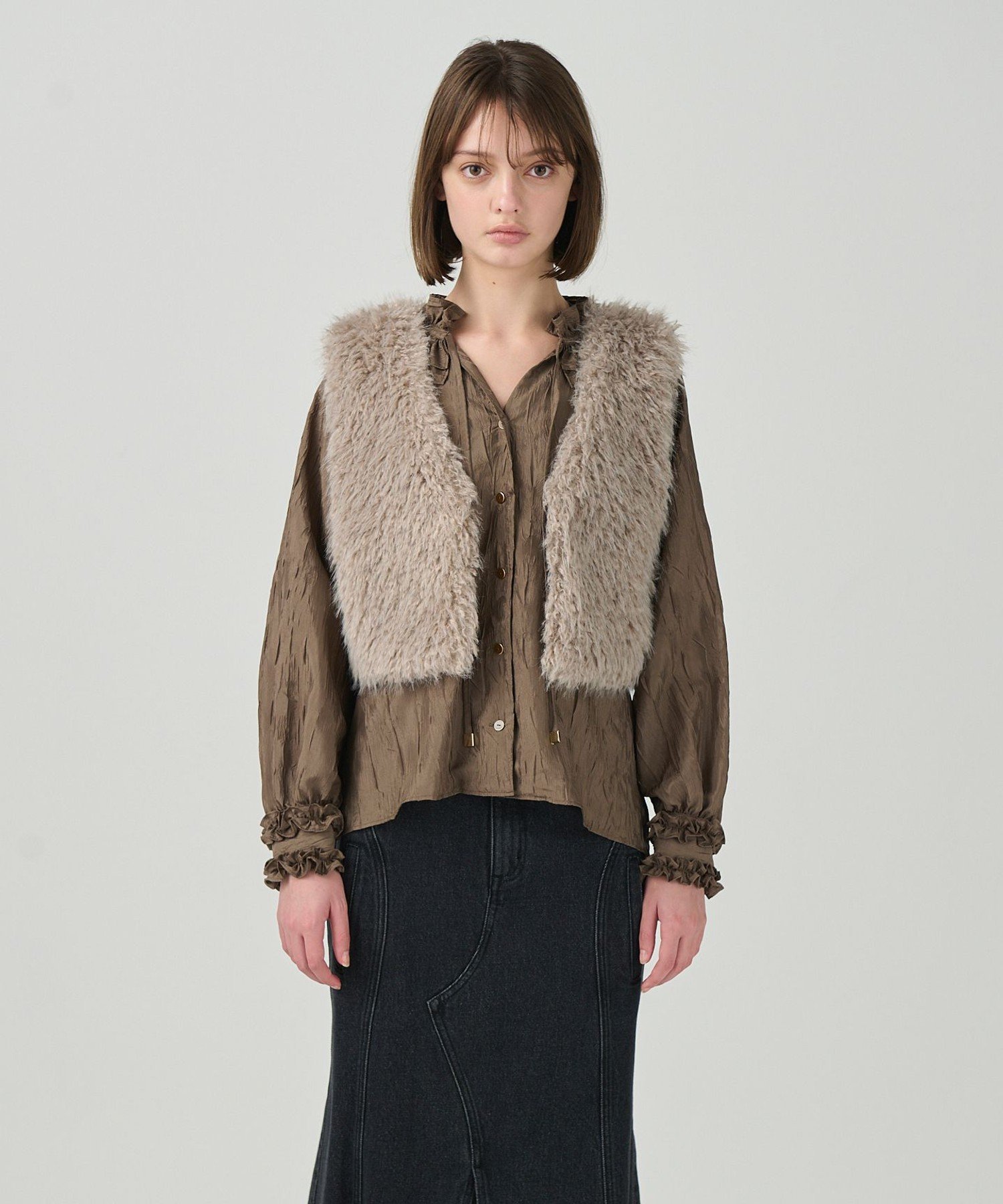 GRACE CONTINENTAL｜ショートファーベスト | Rakuten Fashion(楽天