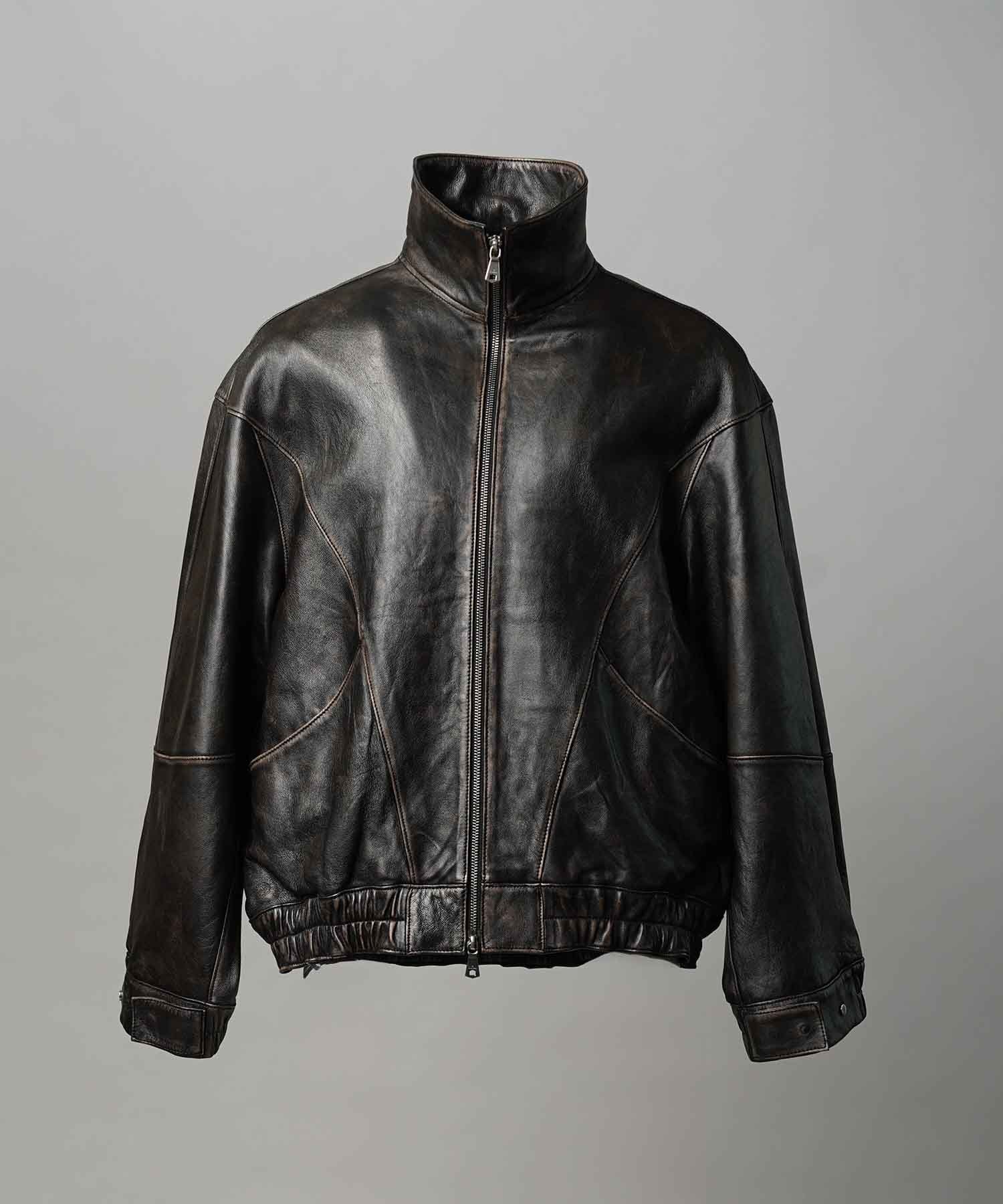 MAISON SPECIAL｜Sheep Leather Stand Collar Blouson | Rakuten