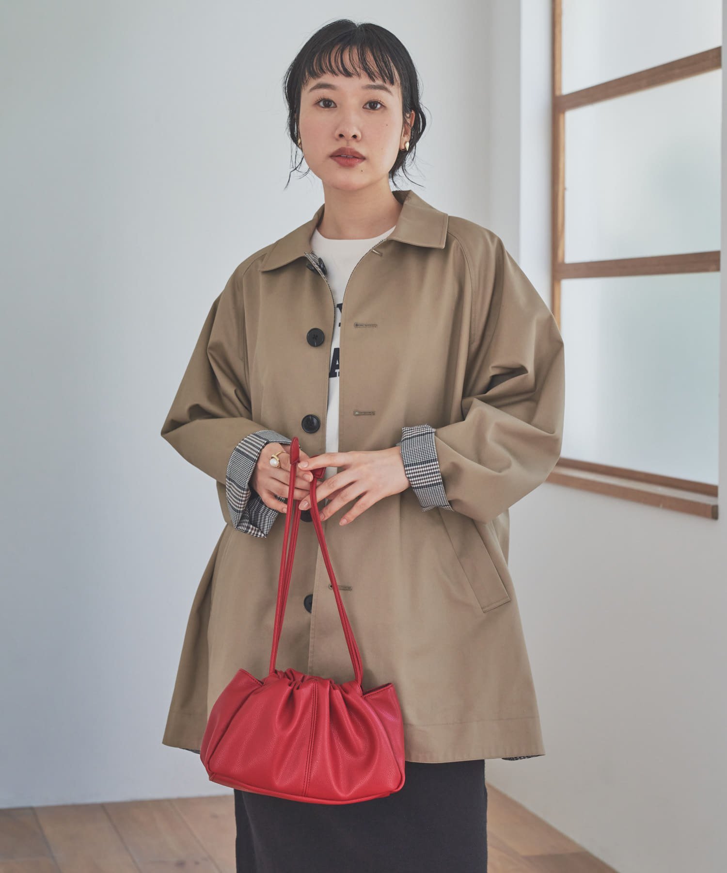 URBAN RESEARCH DOORS｜リバーシブルステンカラーコート | Rakuten