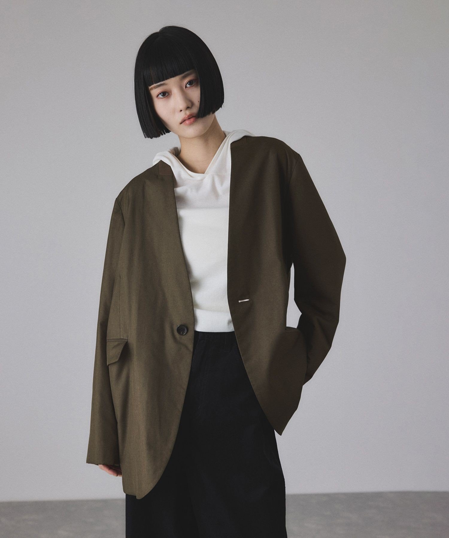 ADAM ET ROPE'｜LIMONTAノーカラーダウンジャケット | Rakuten Fashion