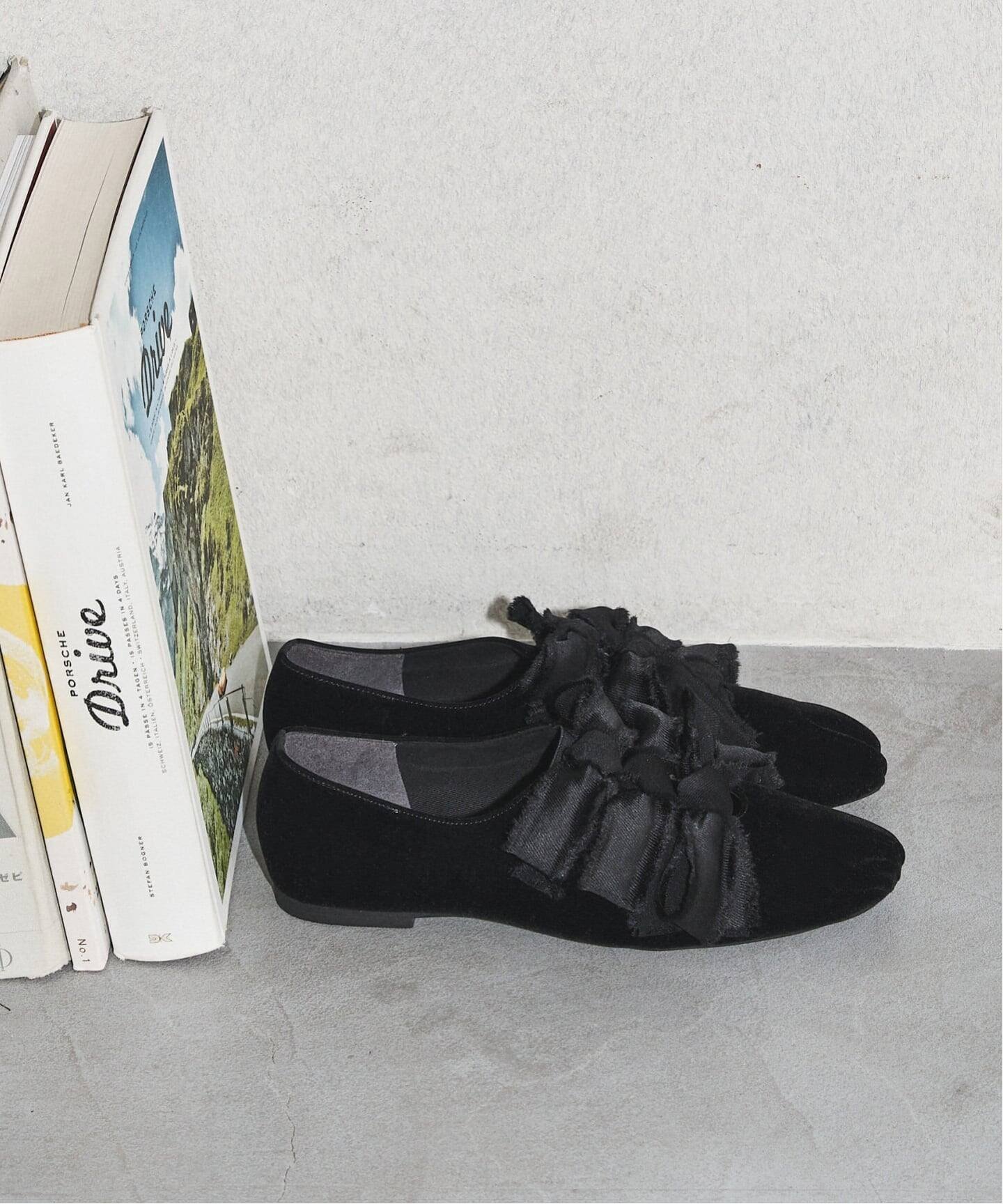 LE TALON｜《追加》GRISEサテンリボンバレリーナ | Rakuten Fashion