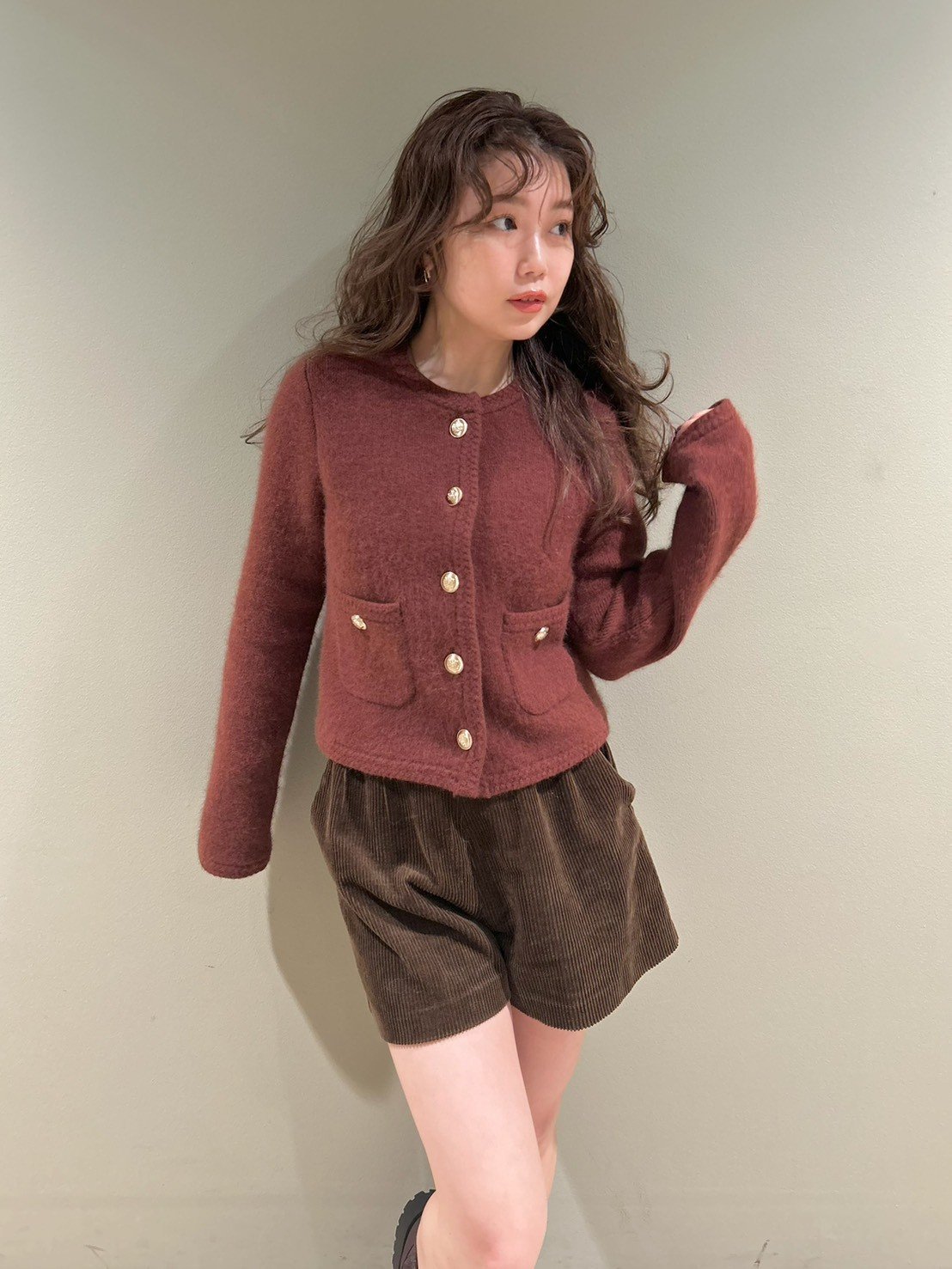 LILY BROWN｜【WEB限定カラー】金釦フォックスニットジャケット