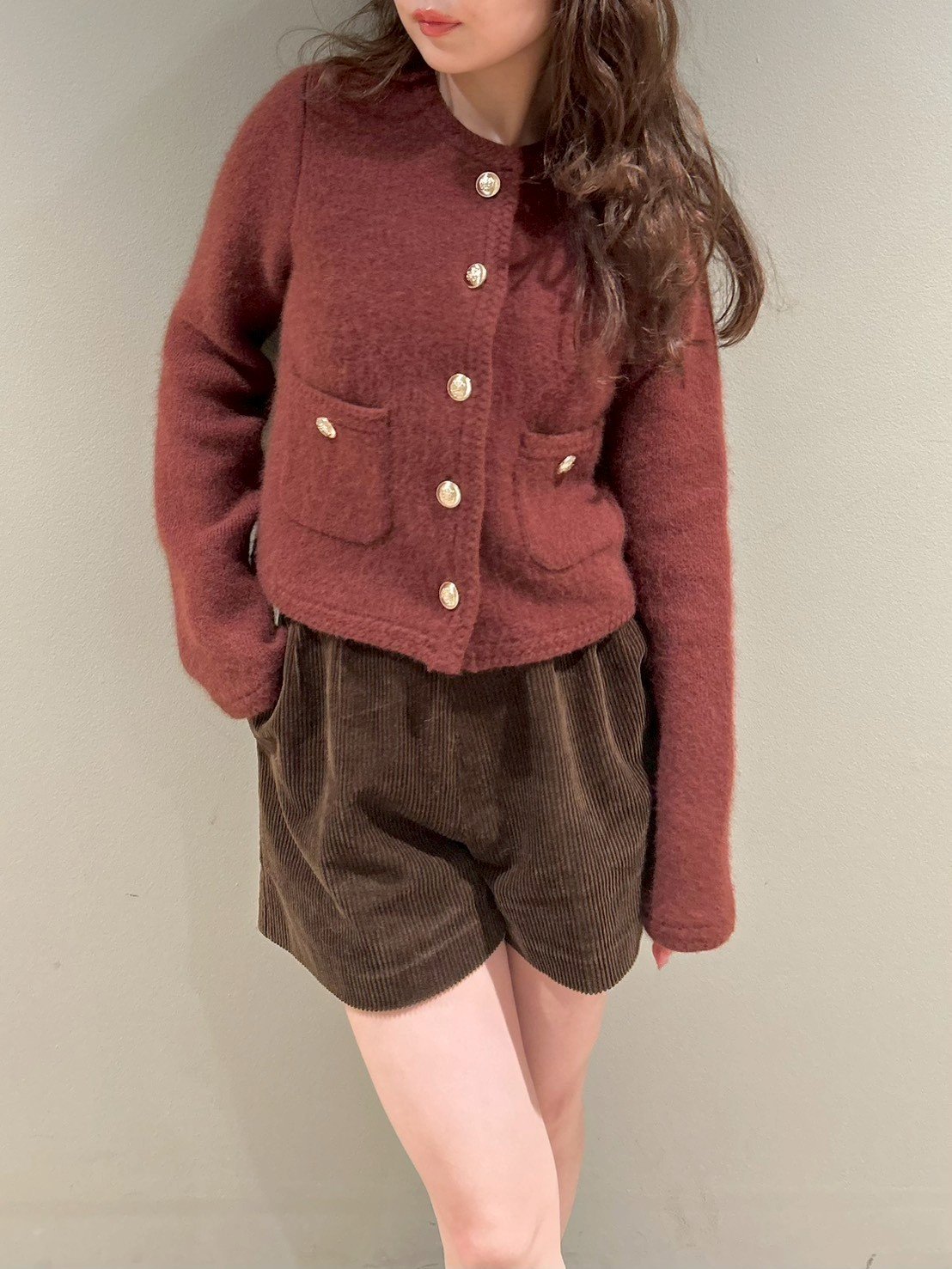 LILY BROWN｜【WEB限定カラー】金釦フォックスニットジャケット