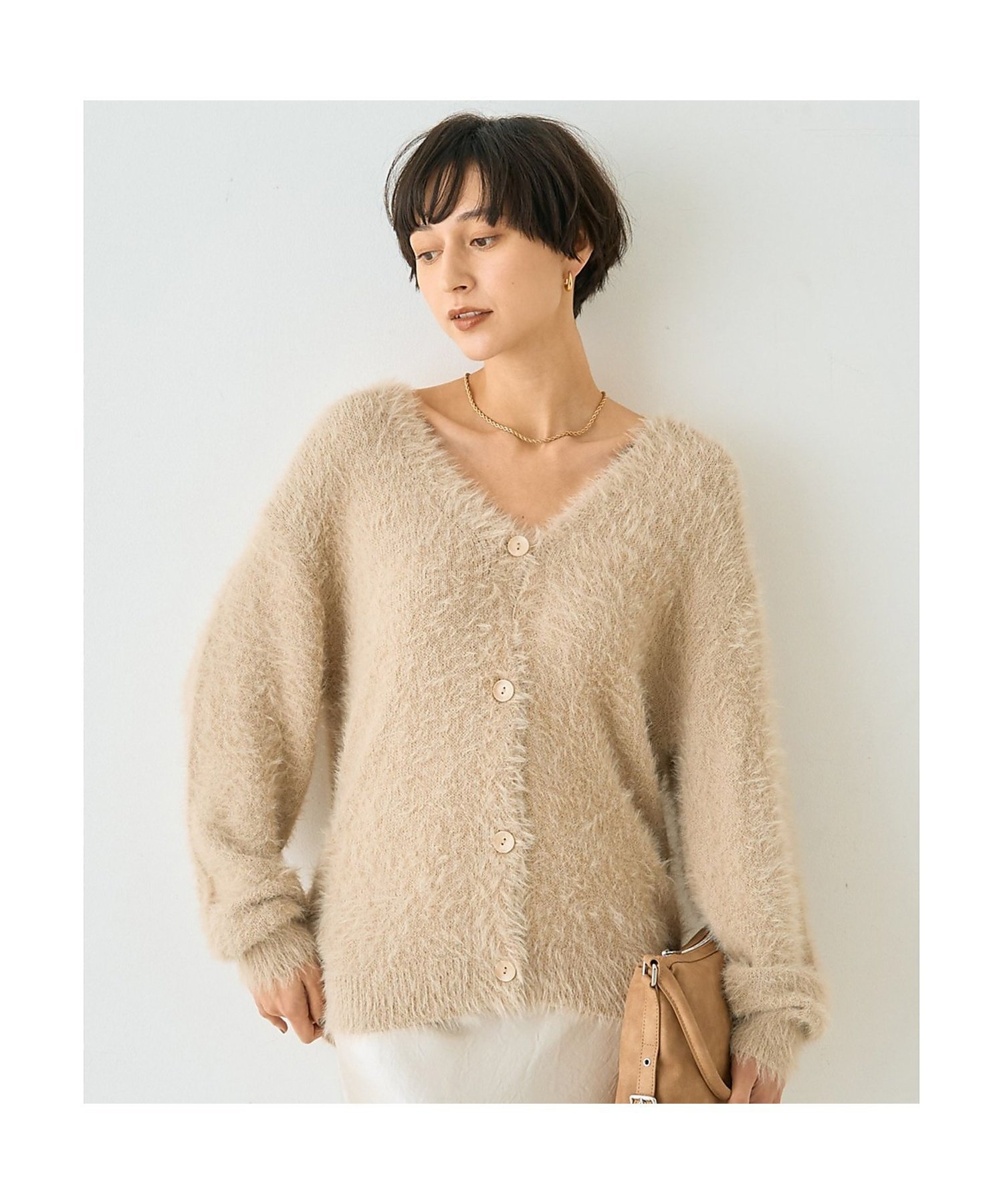 Rouge vif la cle｜【一部店舗限定】ラメシャギーニットカーディガン