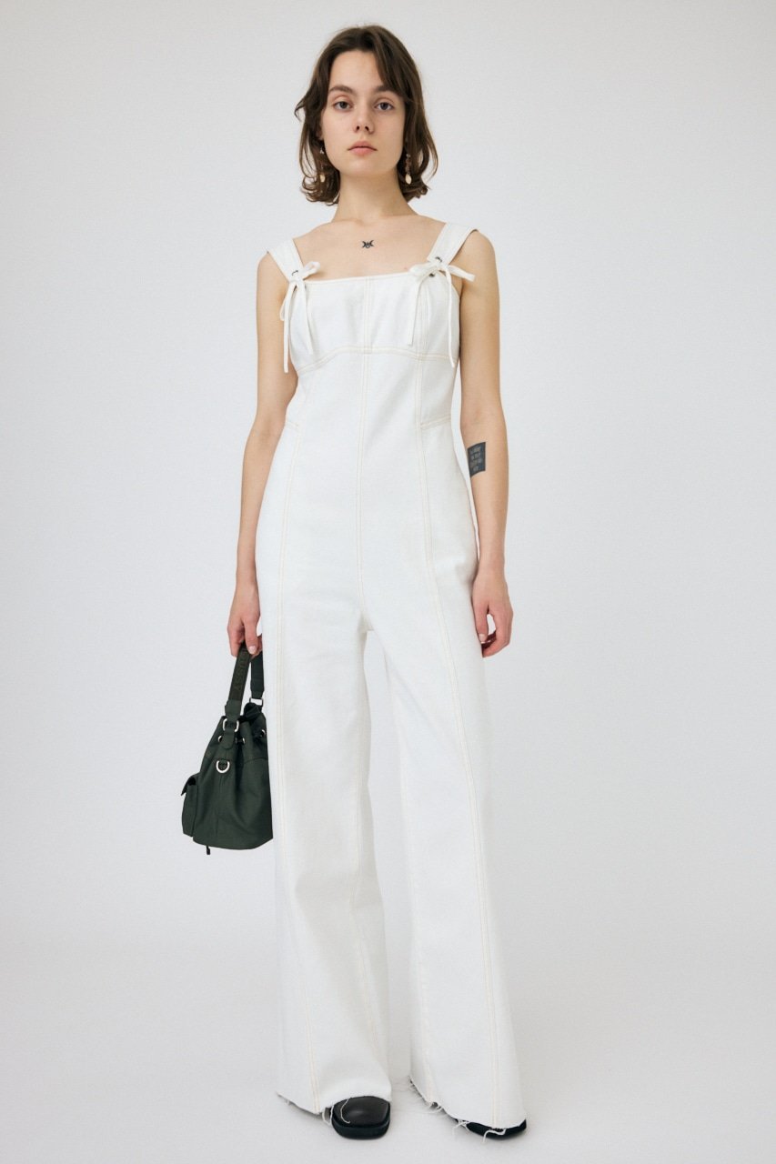 moussy｜CORSET STRAP DENIM ジャンプスーツ | Rakuten Fashion(楽天