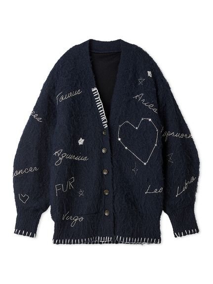 FURFUR｜スターモチーフ刺繍カーディガン | Rakuten Fashion(楽天