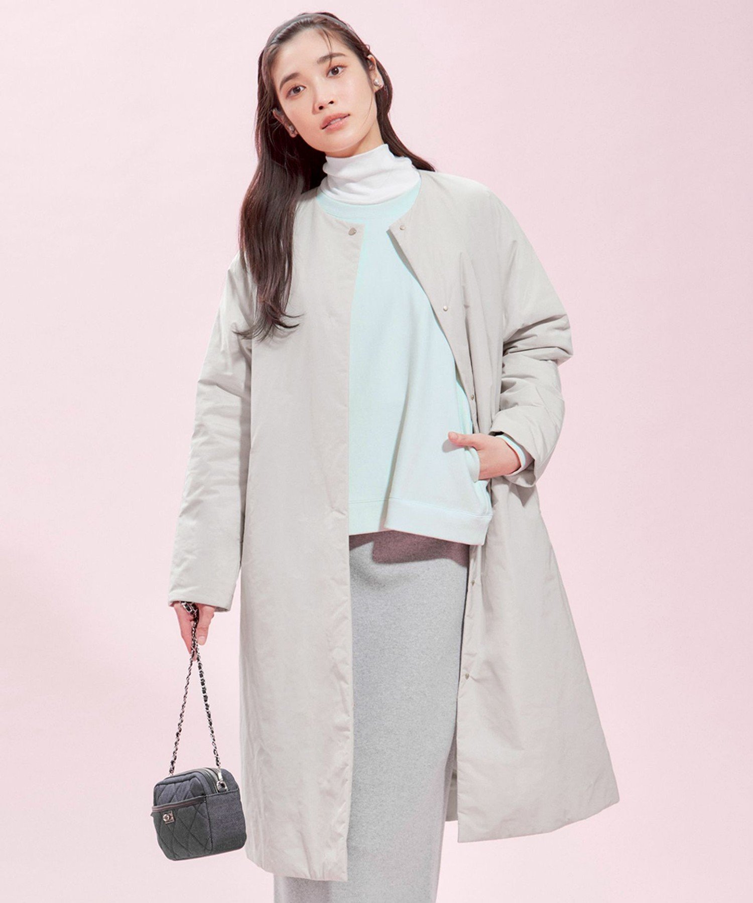 23区｜【撥水加工】中綿 パデット ドルマンコート | Rakuten Fashion