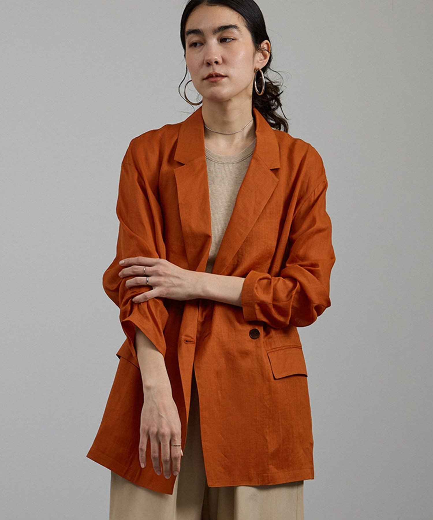 SALON adam et rope'｜ラミーシアージャケット[UVケア・洗える・サイズ