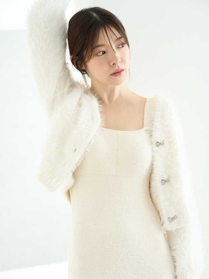 SNIDEL HOME｜シャギーカーディガン×ワンピースセット | Rakuten