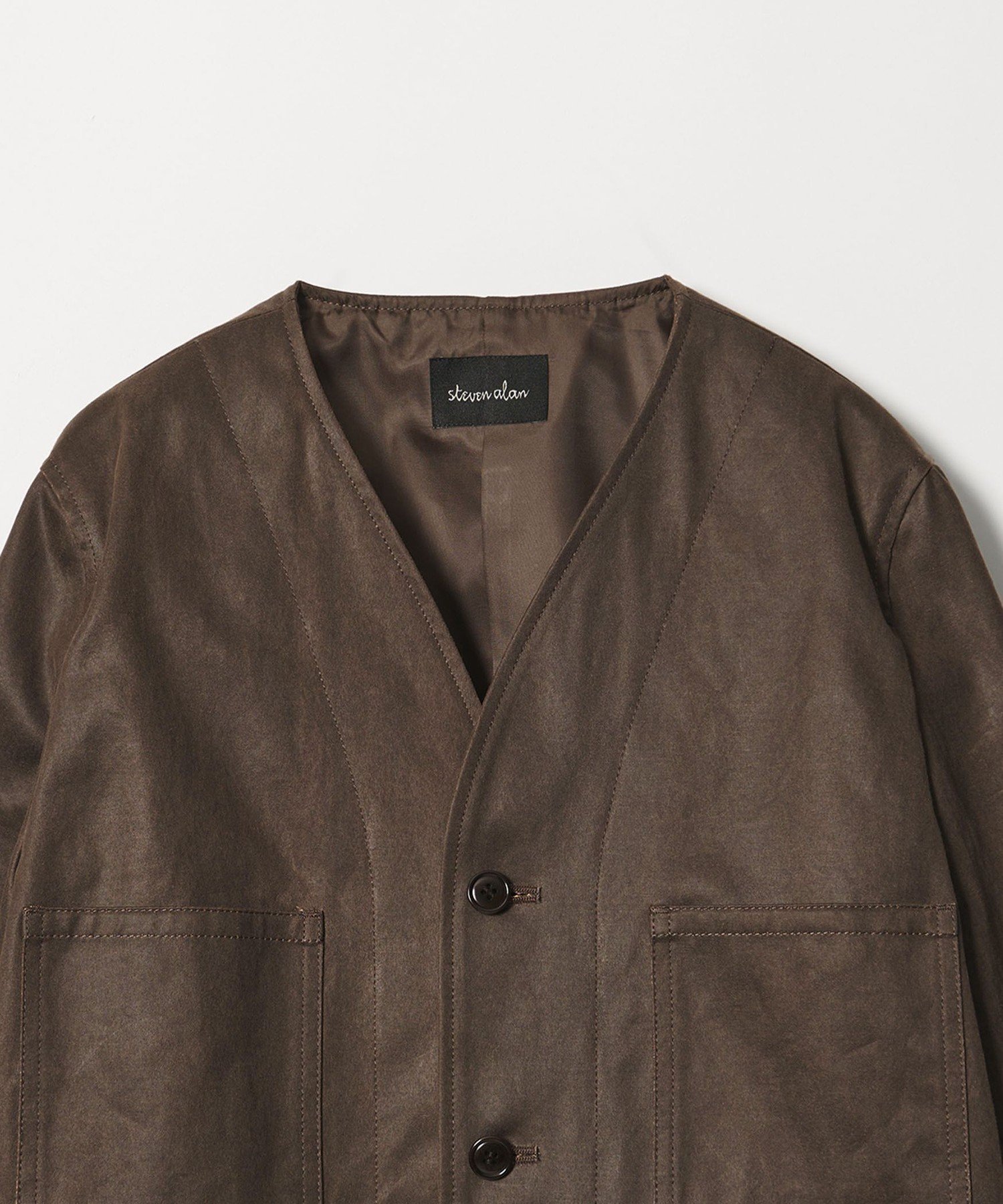 Steven Alan ノーカラージャケット XL STEVEN ALAN（スティーブンアラン） ジャケット ノーカラージャケット