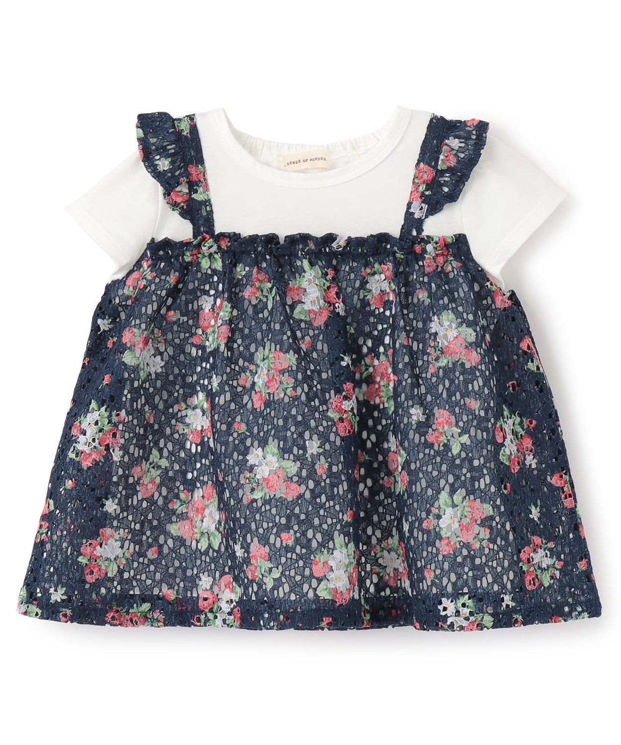 ピンクハウス 苺柄チュニック 日本製 あじさいプリントチュニック