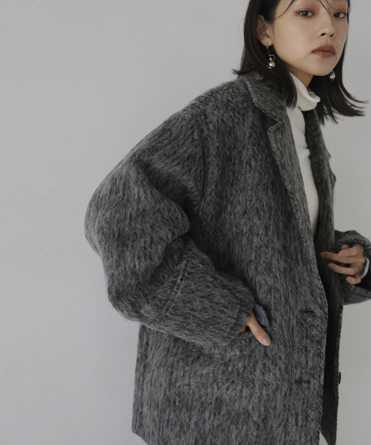 hellam｜シャギーテーラードコート | Rakuten Fashion(楽天