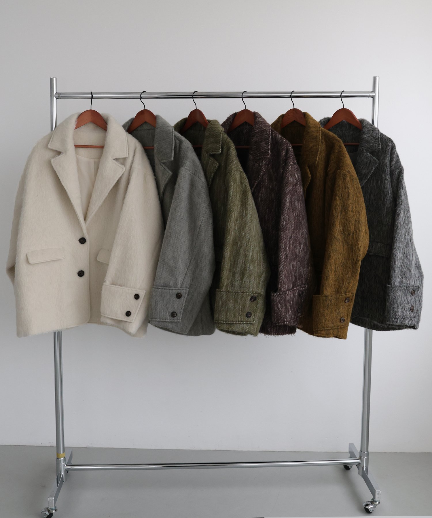 最終値下】hellam シャギーテーラーコート hellam｜シャギーテーラード