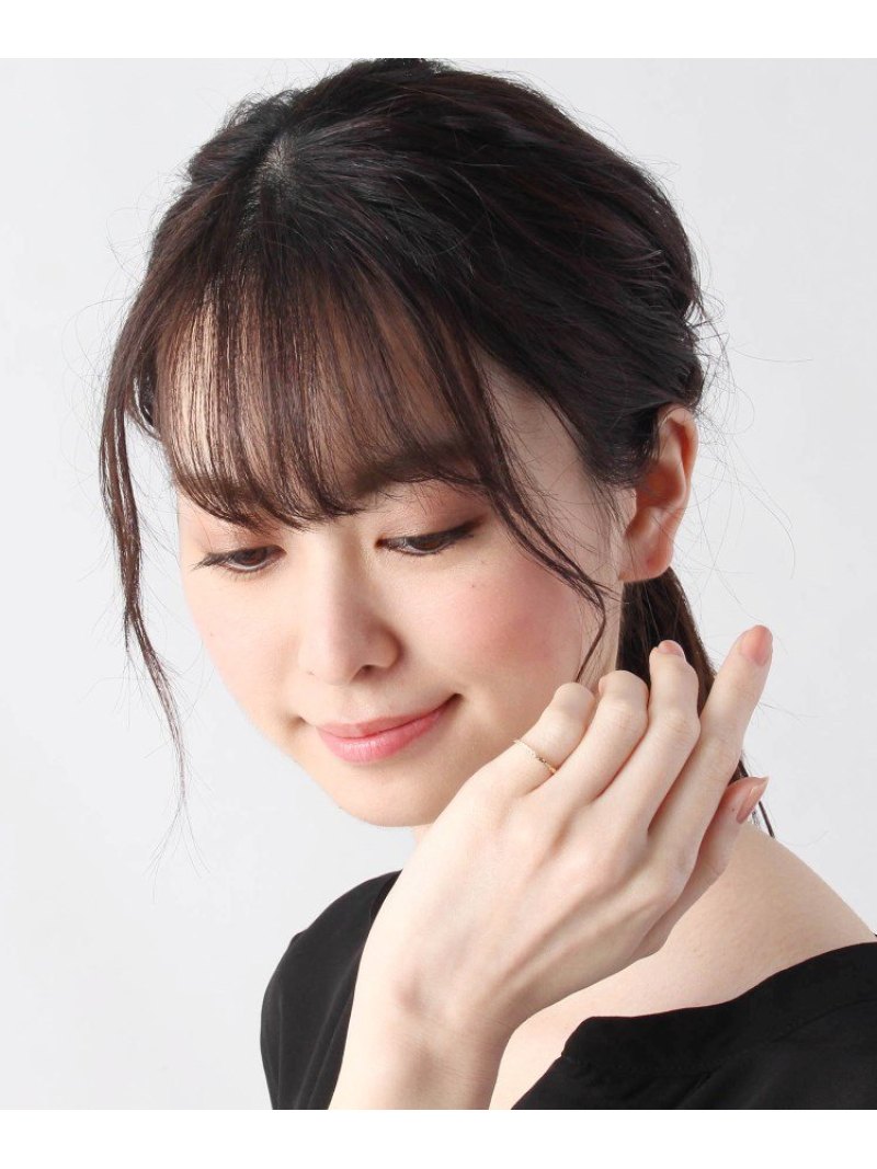 COCOSHNIK｜K10カットワーク極光細 ピンキーリング | Rakuten Fashion