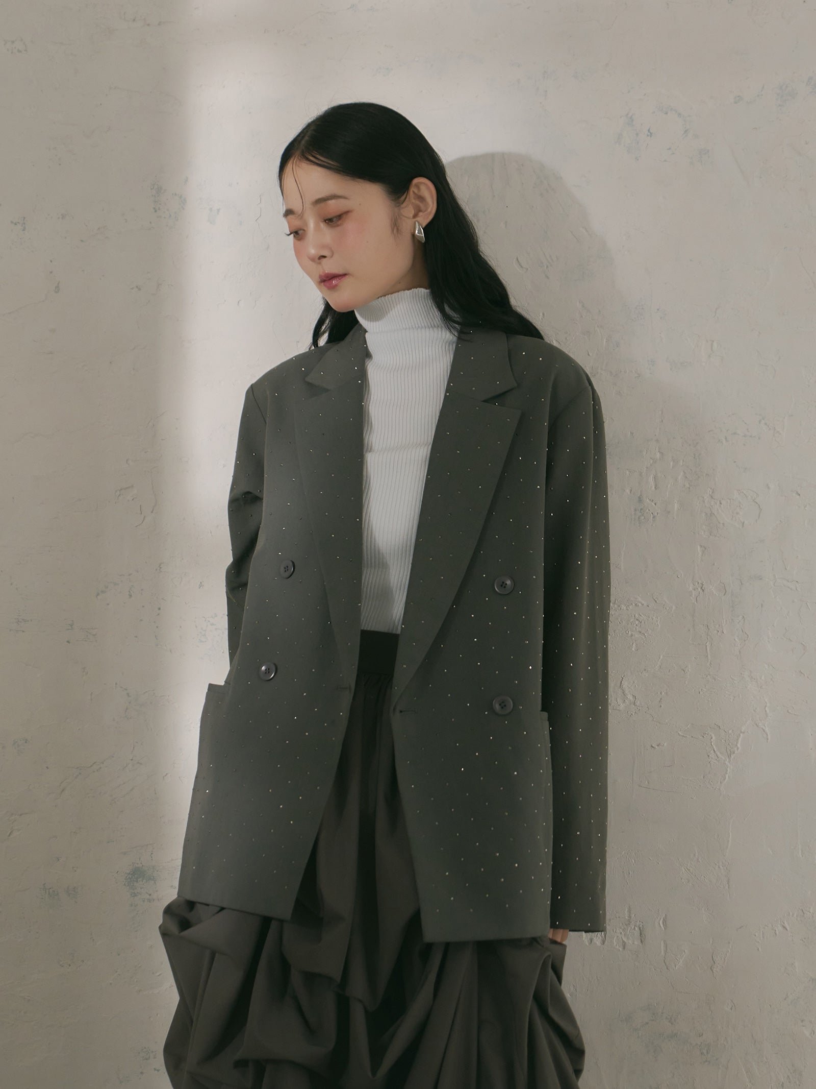 Olu.｜ラインストーンジャケット | Rakuten Fashion(楽天ファッション