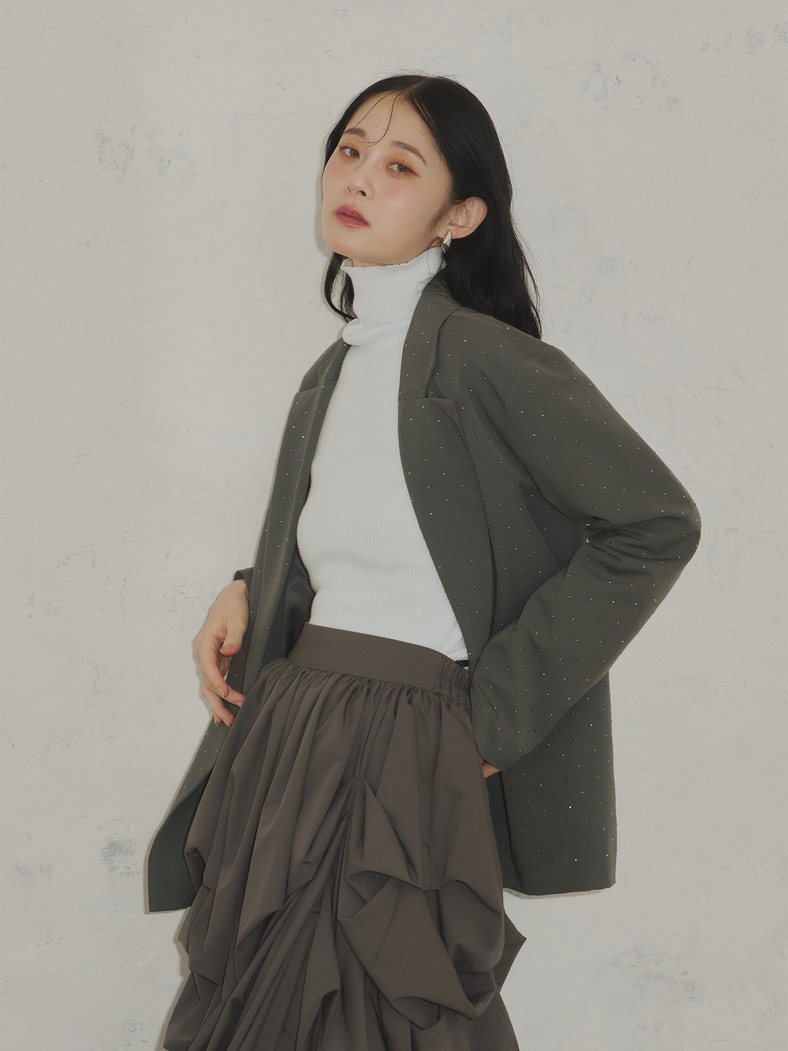 Olu.｜ラインストーンジャケット | Rakuten Fashion(楽天ファッション