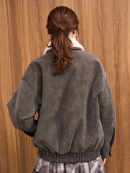 SNIDEL｜マルチファブリックボアカラーブルゾン | Rakuten Fashion