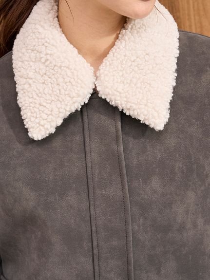 SNIDEL｜マルチファブリックボアカラーブルゾン | Rakuten Fashion