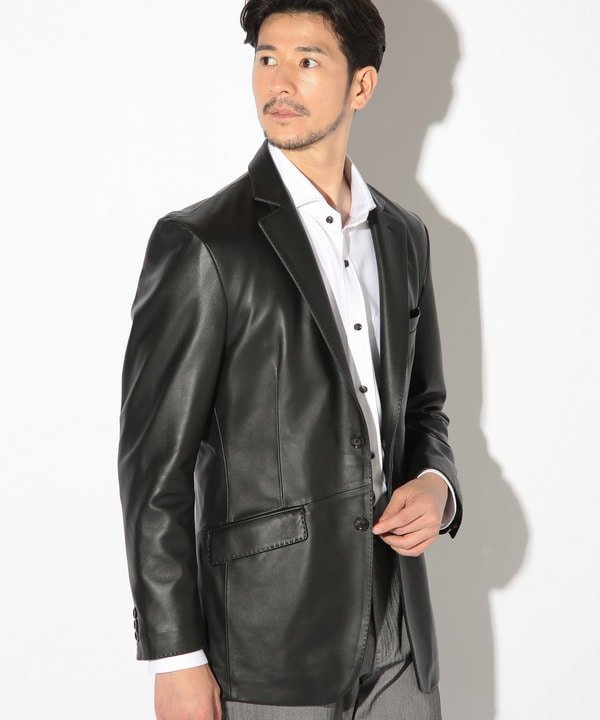 MEN'S BIGI｜ラムレザーテーラードジャケット | Rakuten Fashion(楽天
