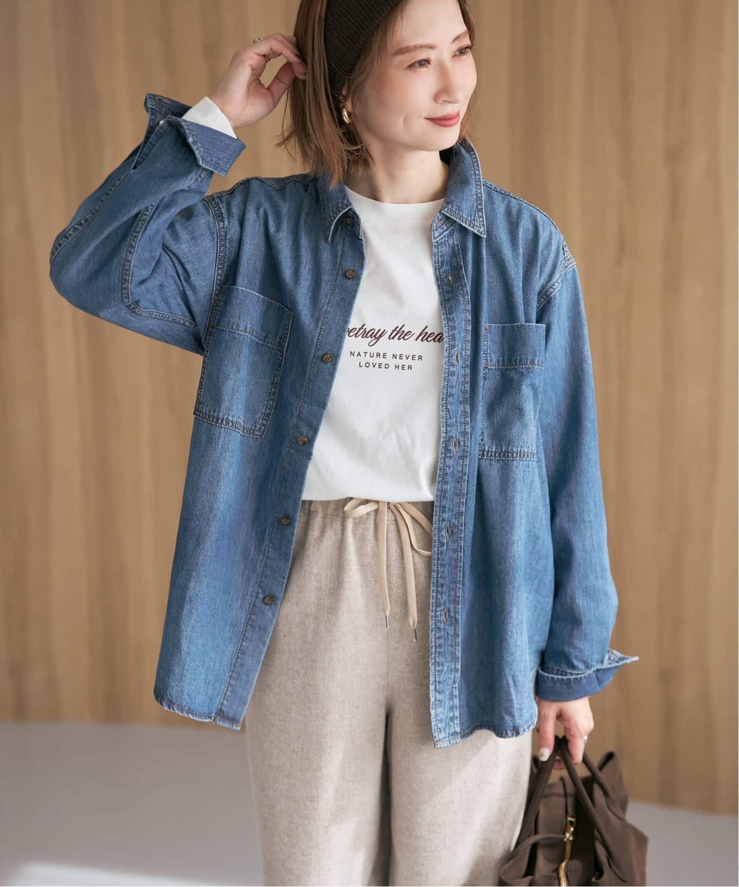 Spick & Span｜《追加2》ライトオンスデニムシャツ | Rakuten Fashion