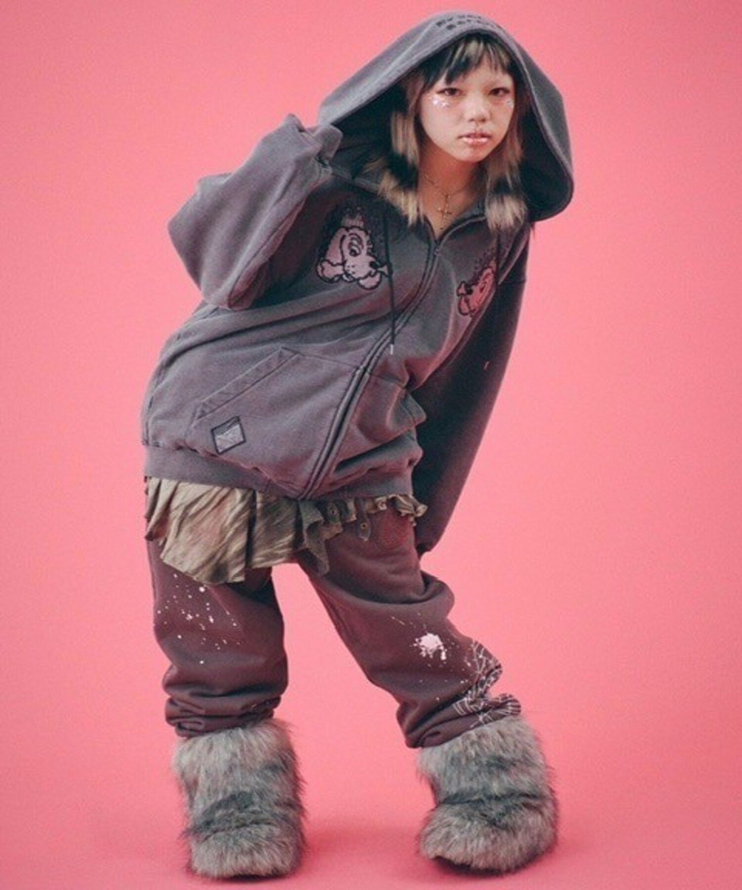 Never mind the XU / Chikashitsu+｜【GALFY】ガルクエジップパーカー