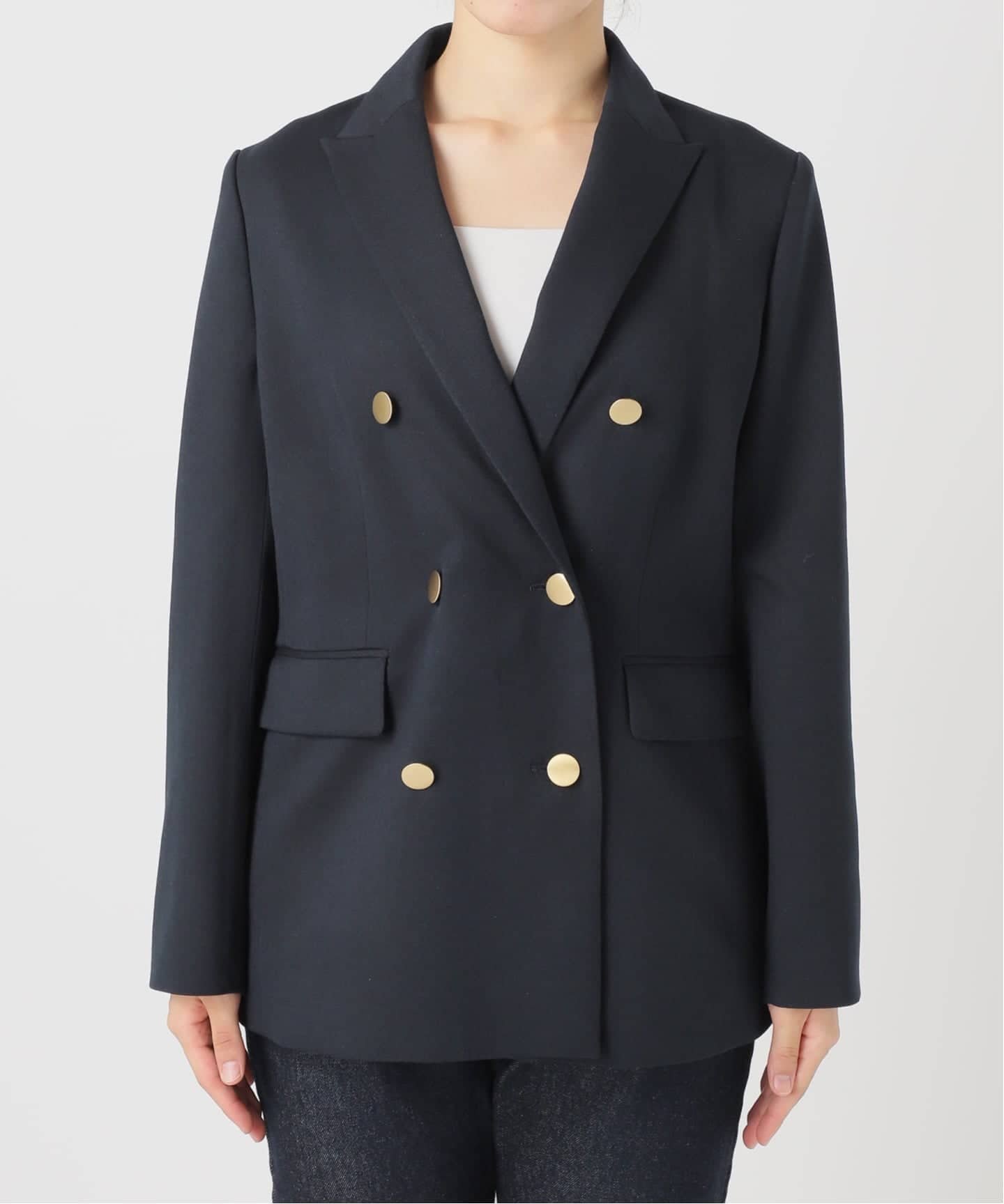 ツイルWプレストJK - SLOBE IENA ツイルダブルブレストジャケット