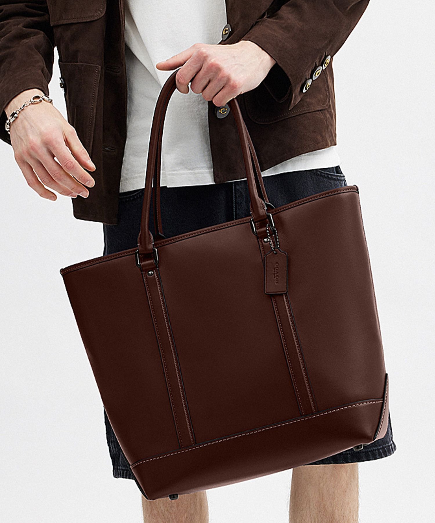 楽天市場】トートバッグ（ブランドコーチ・カラーブラウン）（メンズ