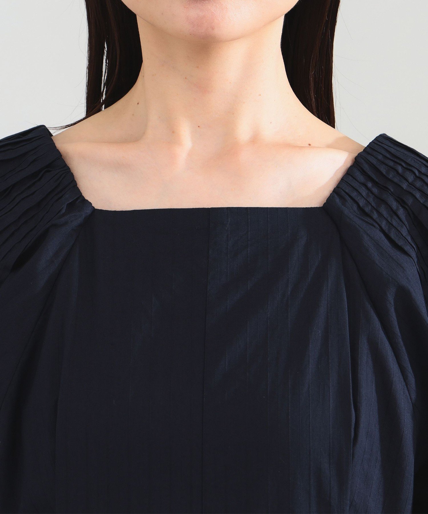 Demi-Luxe BEAMS｜ne Quittez pas / ポプリン タック ロングスリーブ