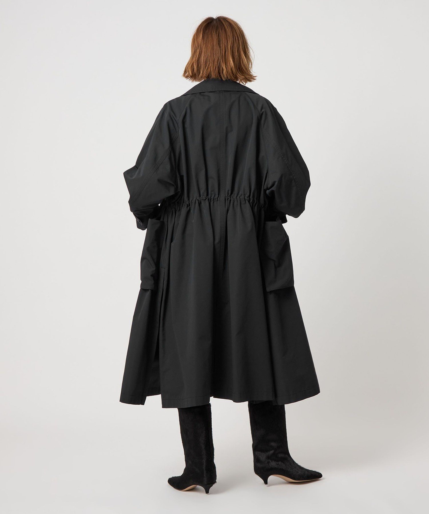 ＜conte＞ミリタリー トレンチコート　黒 UNITED ARROWS｜<conte>ミリタリー トレンチコート | Rakuten Fashion