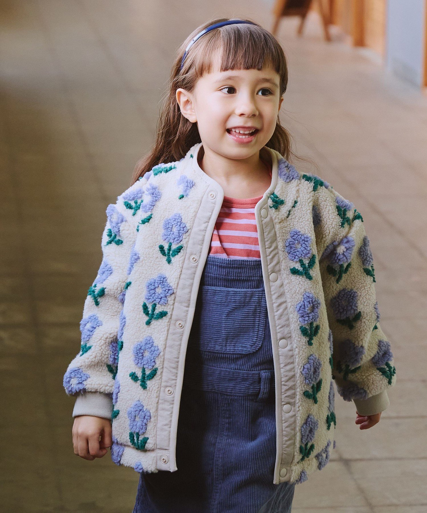 BEAMS mini｜【待望の再再入荷！/SNSで話題】ジャカード ボア ブルゾン