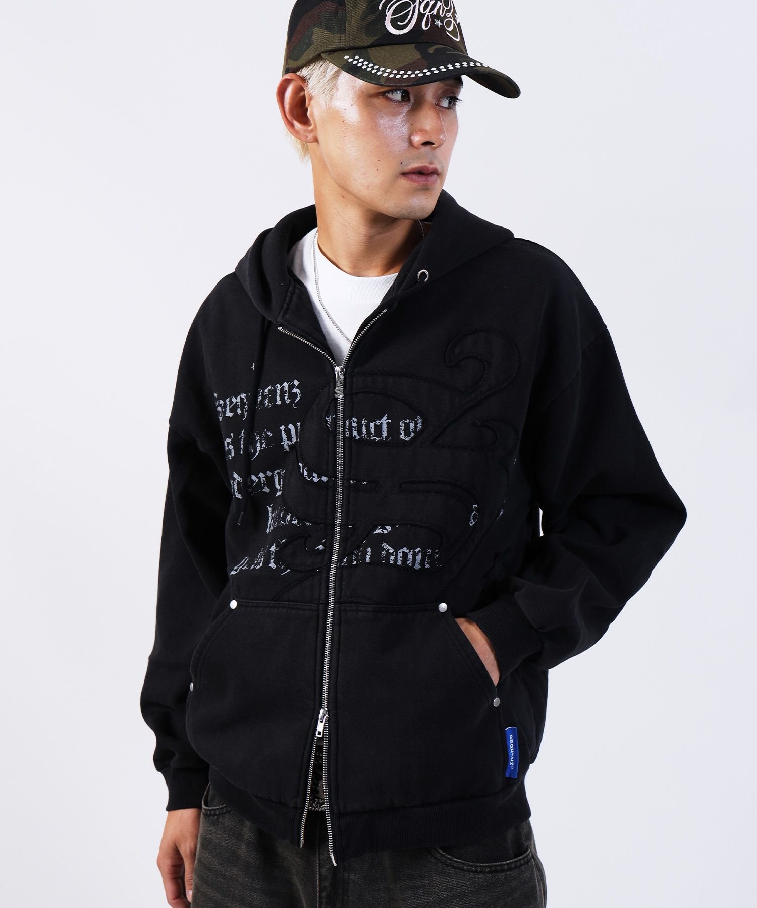 NAVAL｜【SEQUENZ(シークエンズ)】SQNZ ZIP P/K / ジップパーカー 裏
