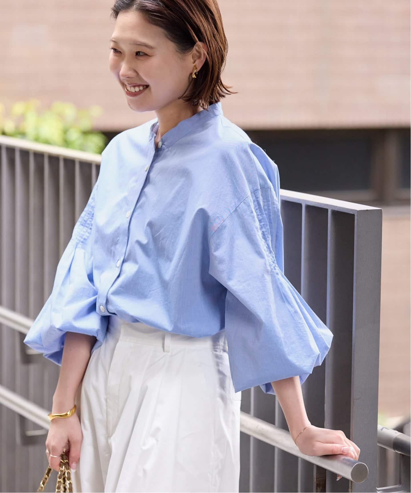 SLOBE IENA｜ピンタックバルーンスリーブブラウス | Rakuten Fashion