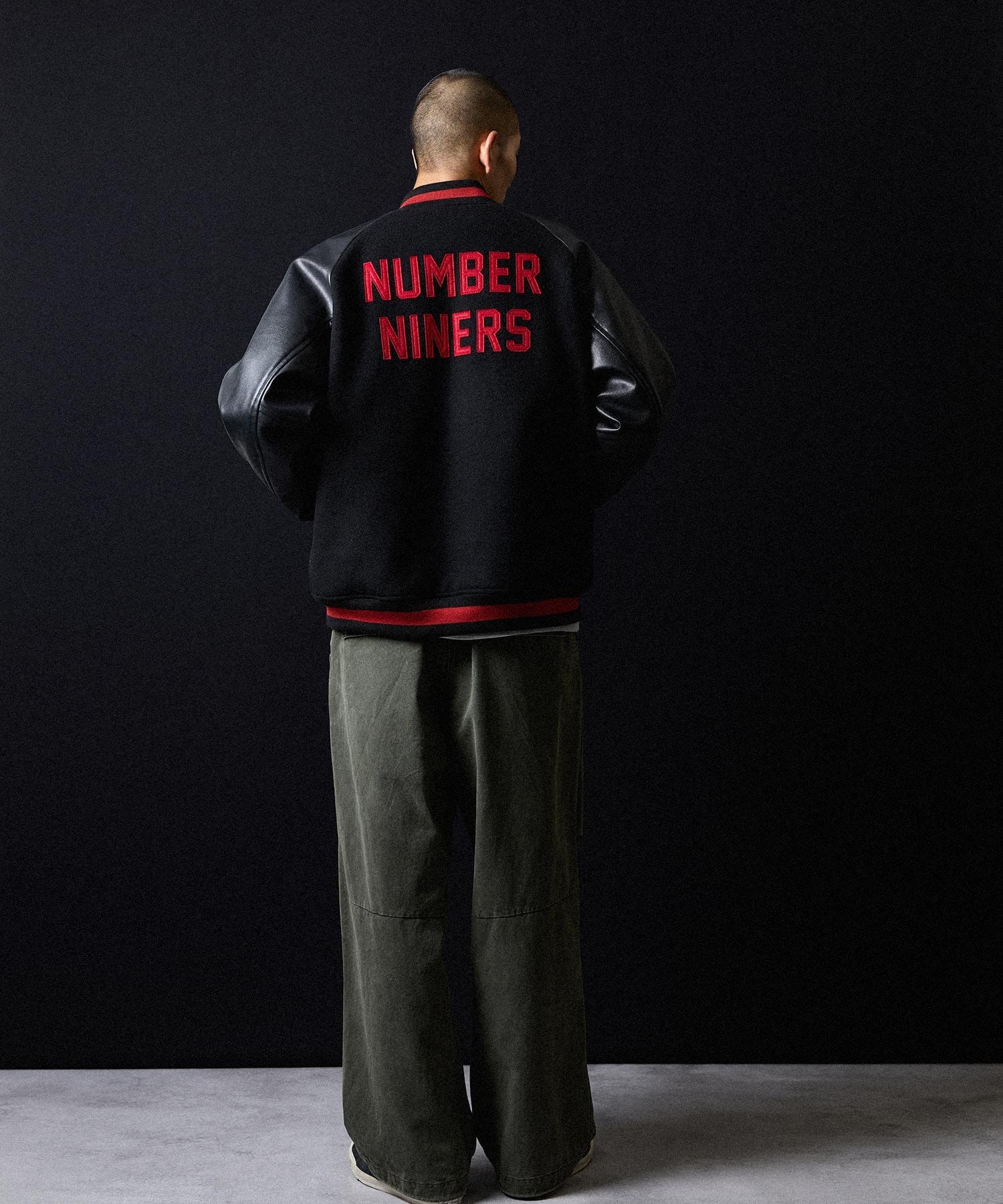 NUMBER (N)INE｜RAGLAN SLEEVE ZIPPER STADIUM JACKET | Rakuten