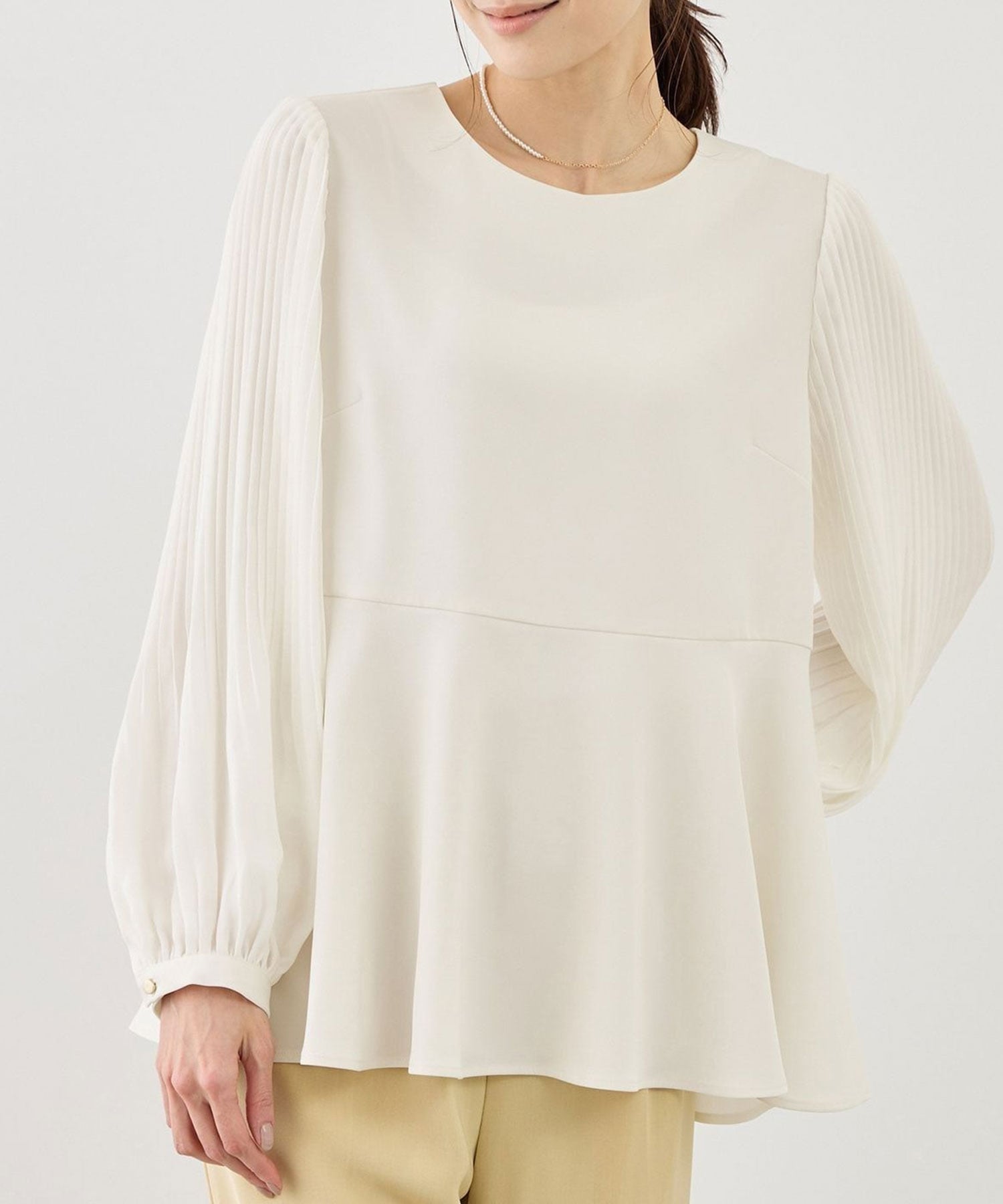 ROPE' PICNIC｜袖プリーツフレアブラウス | Rakuten Fashion(楽天