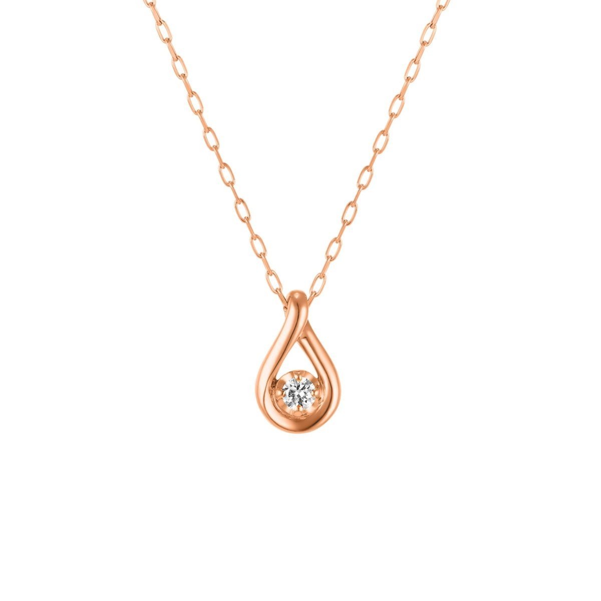4℃｜【1月誕生石】K10ピンクゴールド ネックレス | Rakuten Fashion
